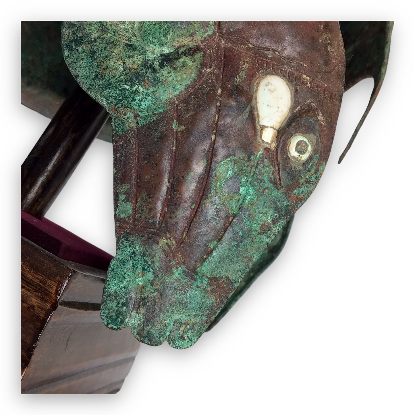 Ancient Greek Bronze Helmet w/ Ram's Head Cheekpieces (5th-4th C.B.C.)