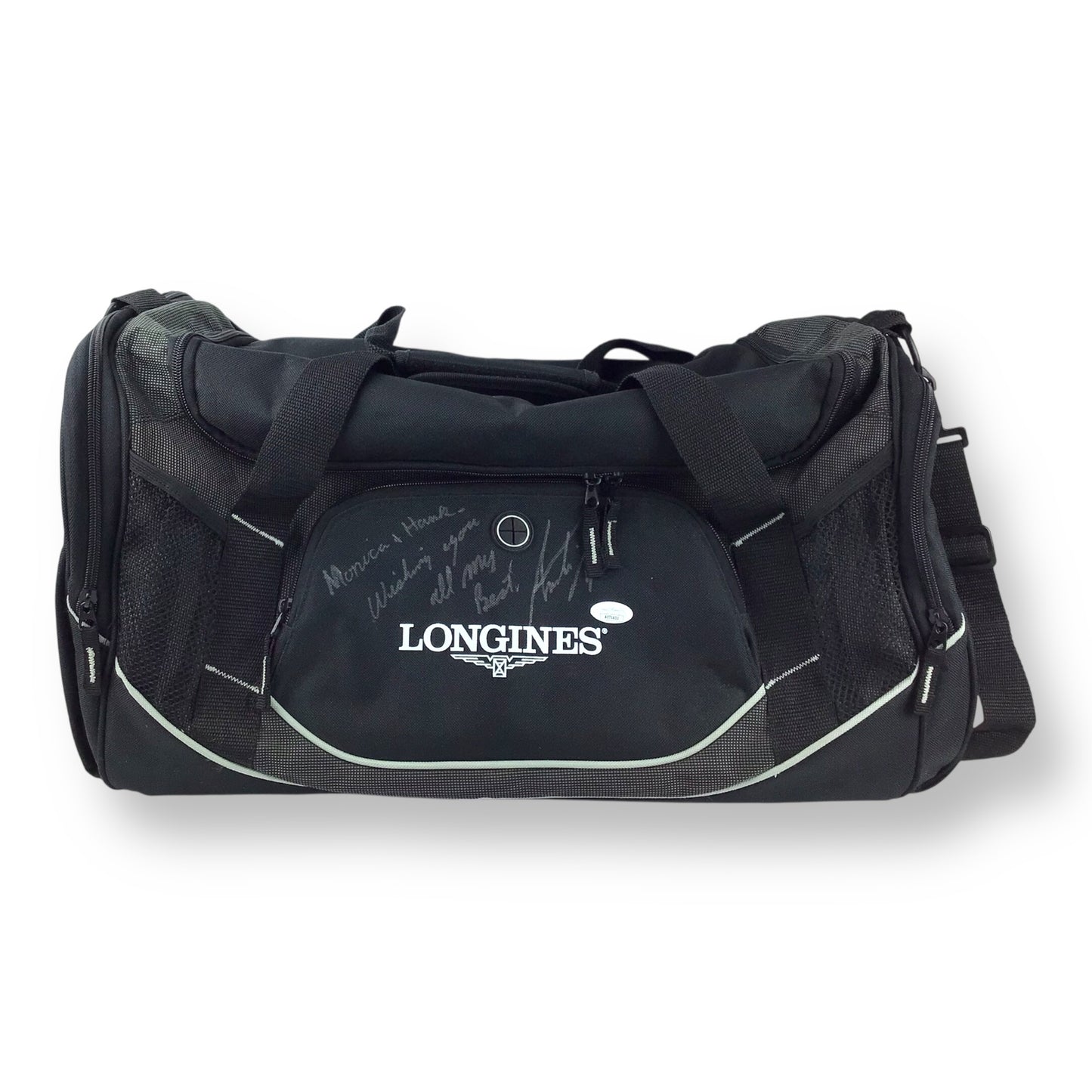 Andre Agassi Signed Framed Photo + Longines Bag – JSA Certified