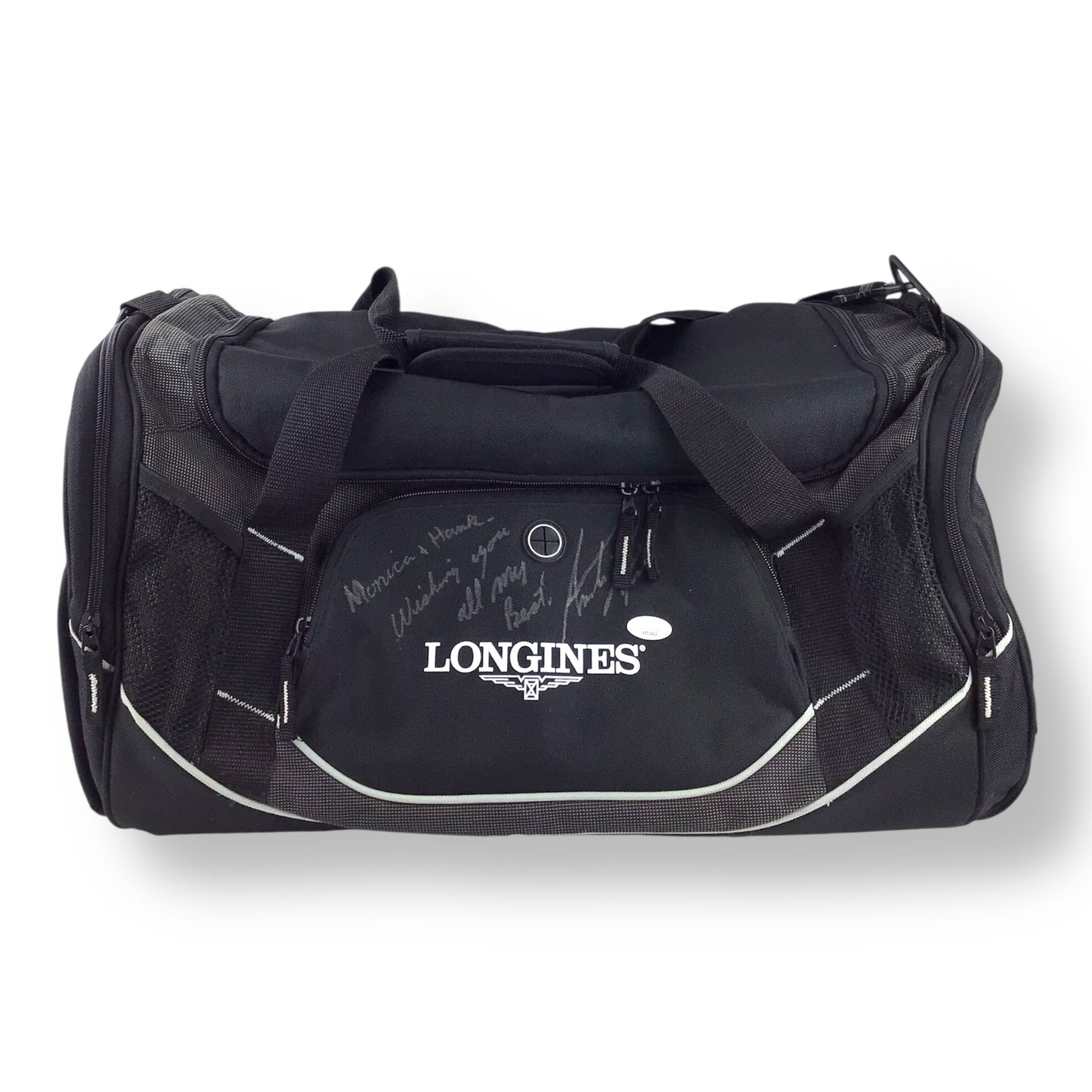 Andre Agassi Signed Framed Photo + Longines Bag – JSA Certified