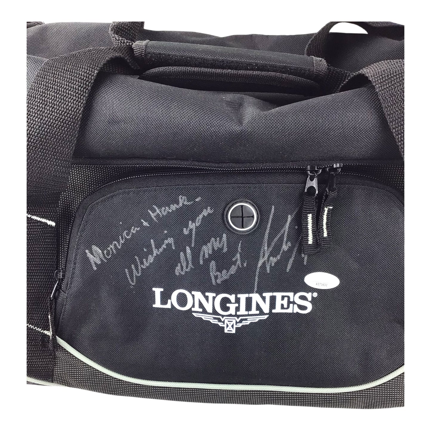 Andre Agassi Signed Framed Photo + Longines Bag – JSA Certified
