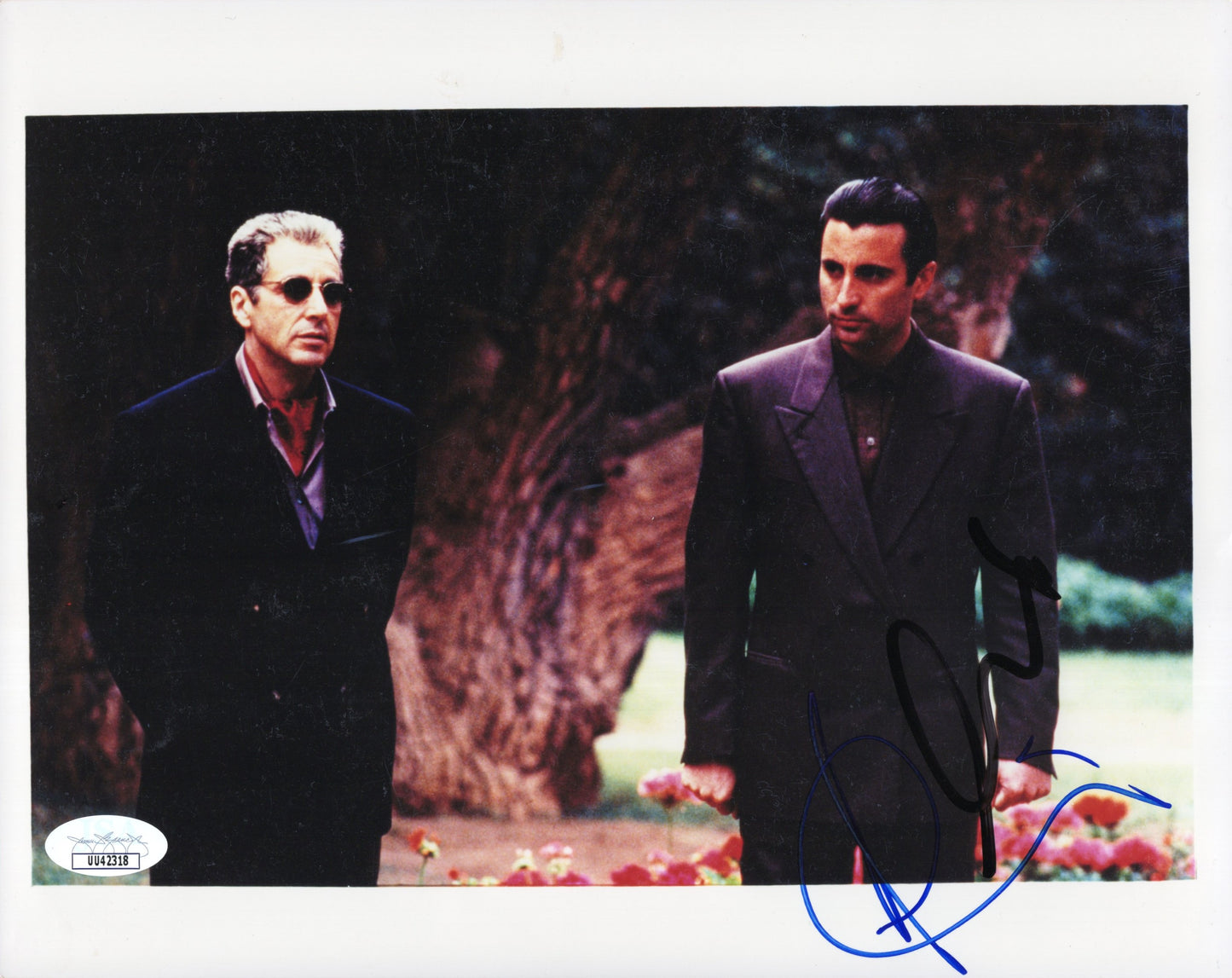 Andy Garcia Signed 8x10 Photo w/ Al Pacino – Godfather – JSA & PSA Cert