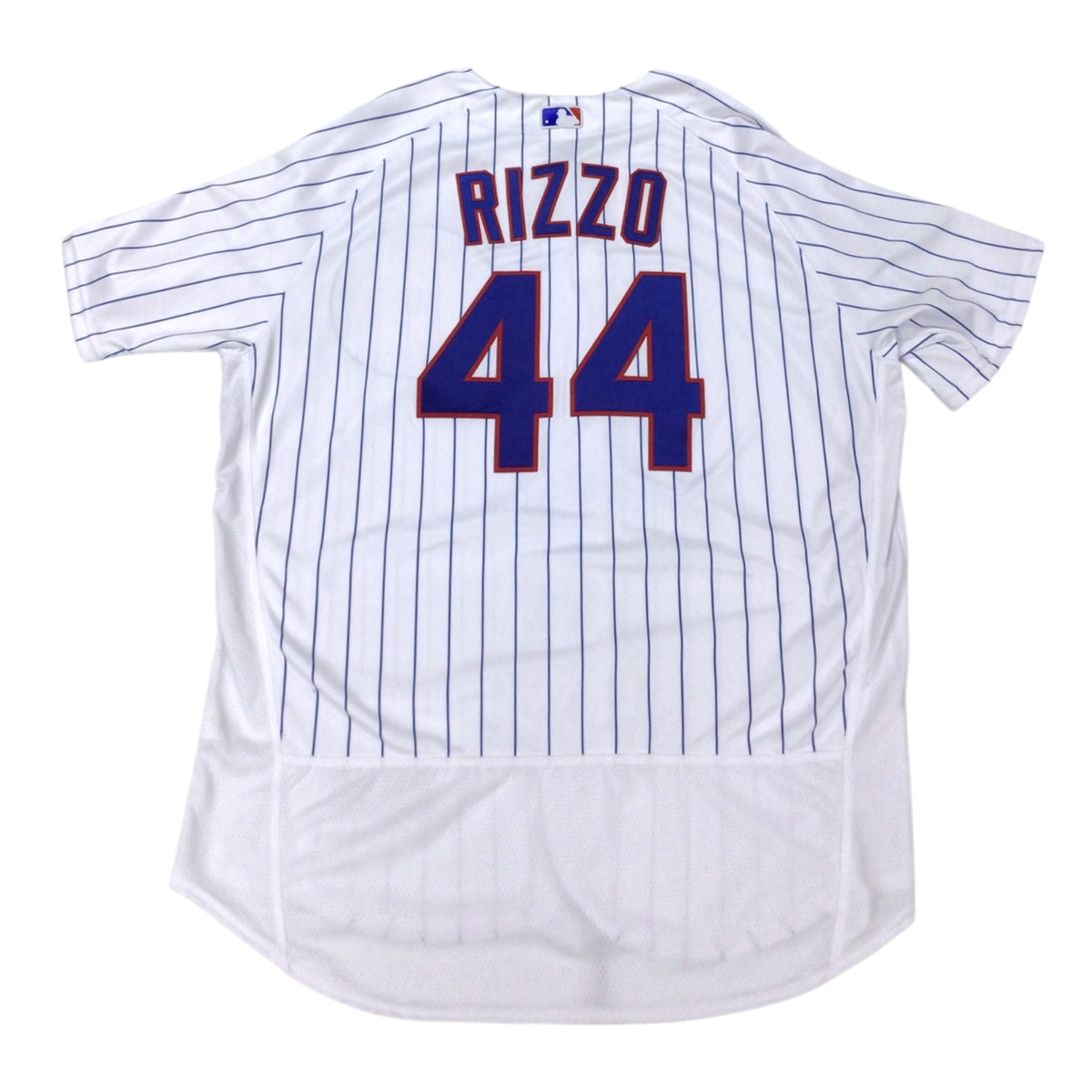 Anthony Rizzo Chicago Cubs #44 Majestic 2016 Postseason Home Pinstripe Baseball Jersey – Size XL