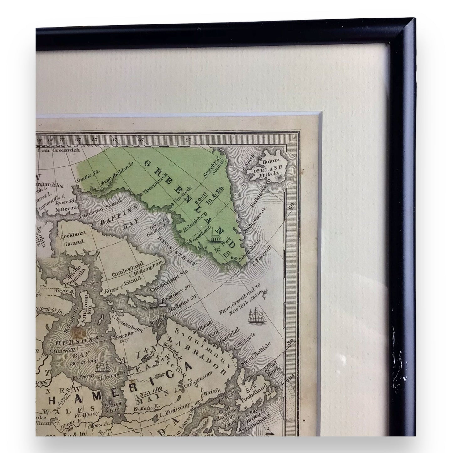 Antique Map of North America, Early Texas Republic & Russian Alaska - 1839