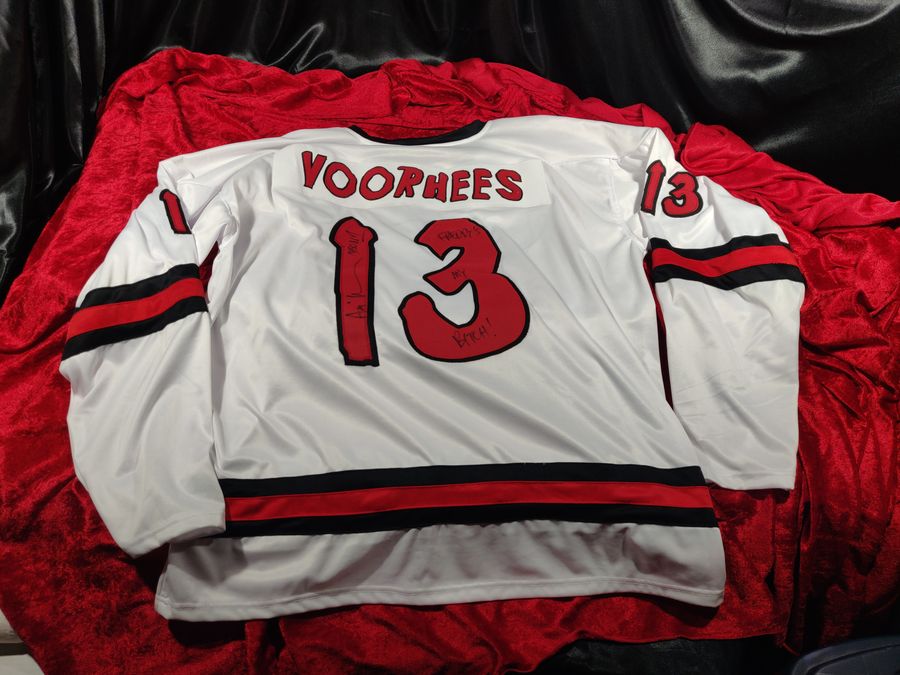 Ari Lehman Autographed Jason 1 Friday the 13th Jersey XL