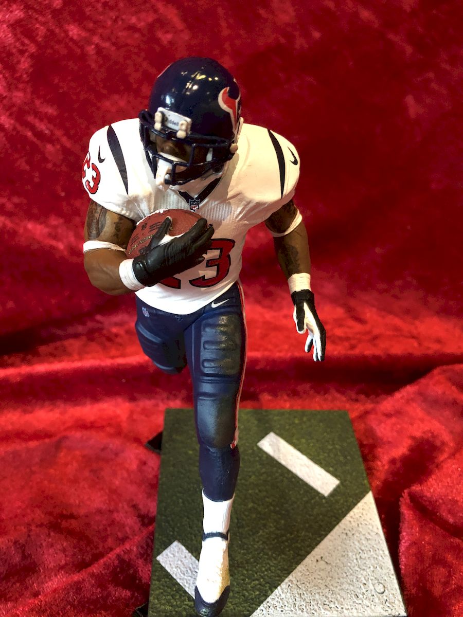 Arian Foster Texans Certified Authentic Autographed Football Shadowbox