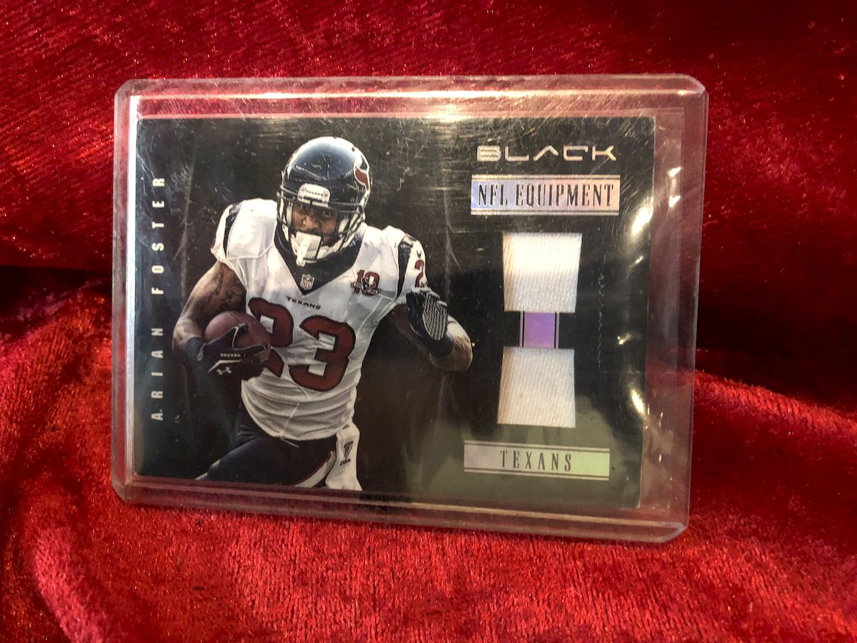 Arian Foster Texans Certified Authentic Autographed Football Shadowbox