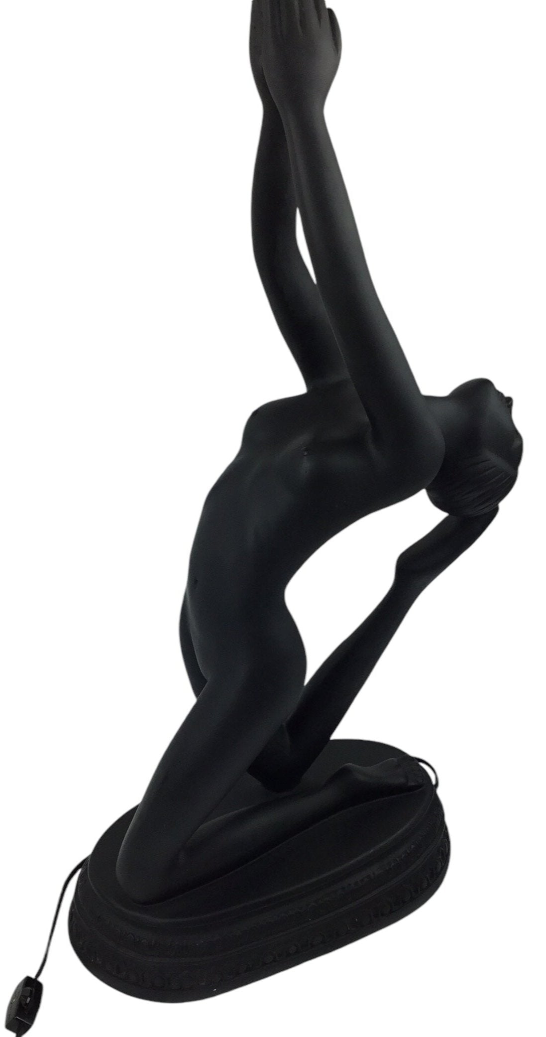 Art Deco Nude Black Woman Lamp