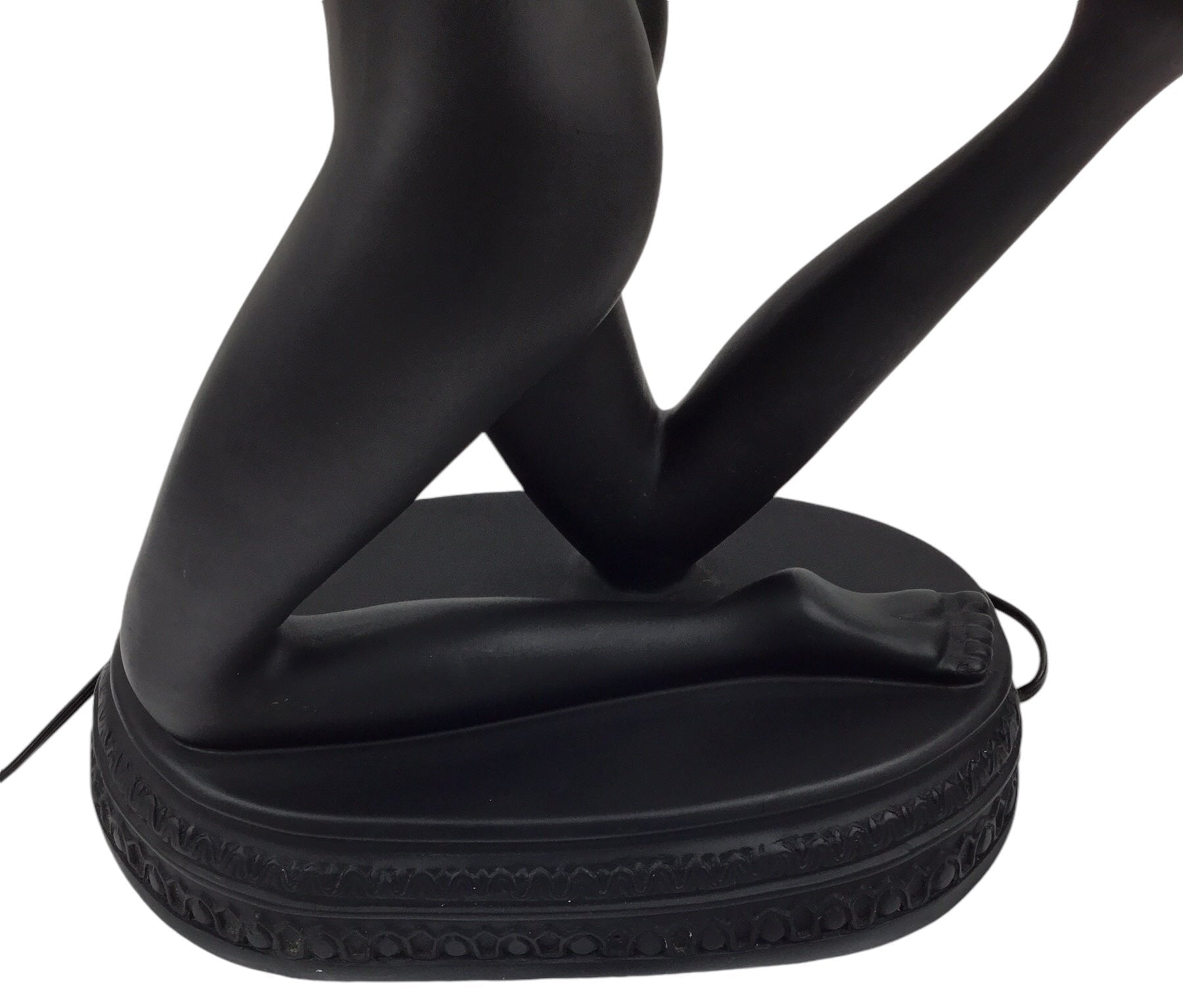 Art Deco Nude Black Woman Lamp