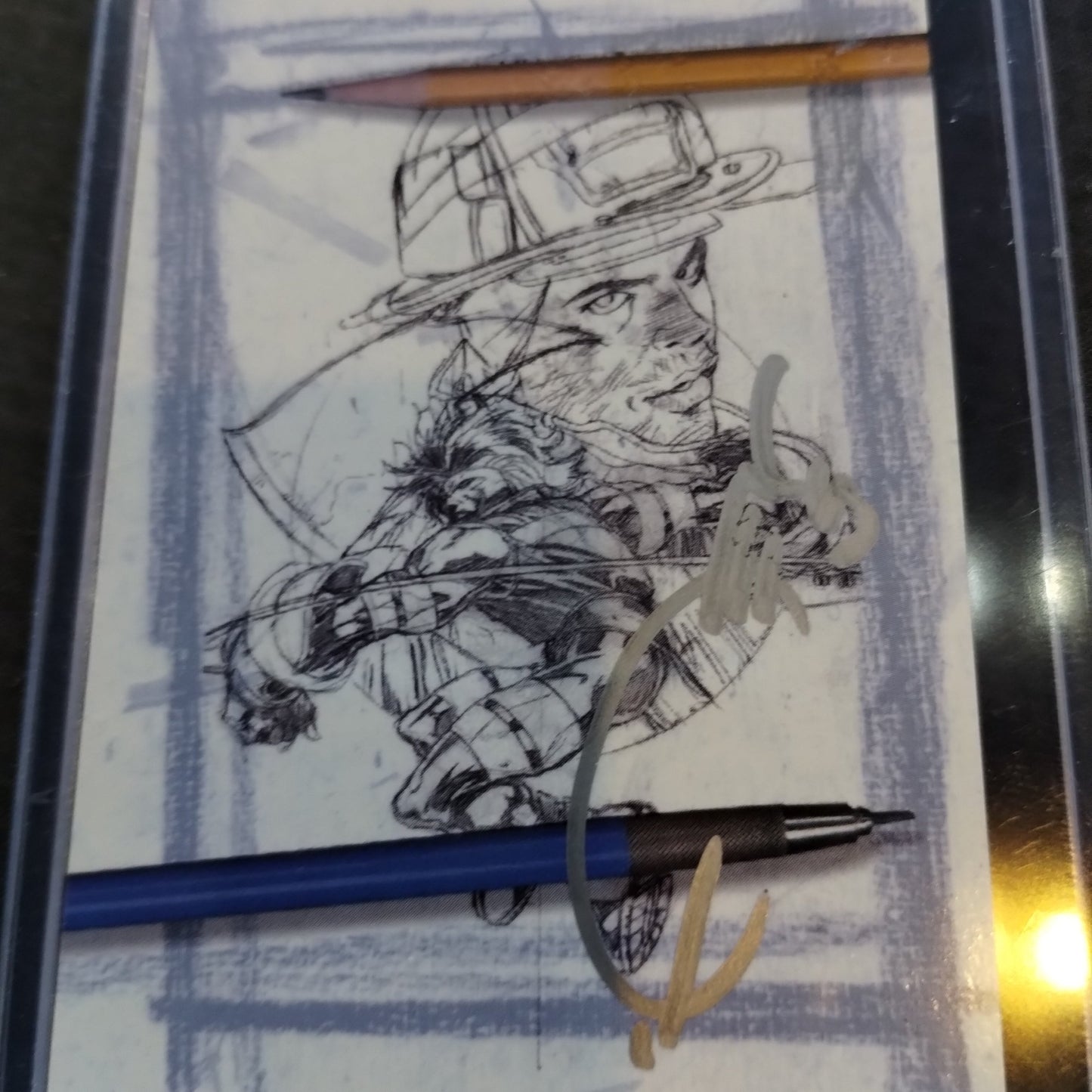 Ash Artist Sketch Card 5 The Fire Within - Autographed