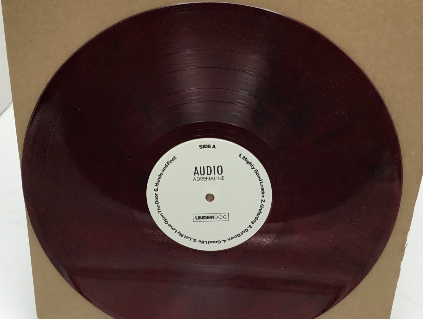 Audio Adrenaline – Underdog LP, Album, Limited Edition, Reissue Red Vinyl Autographed by the Band