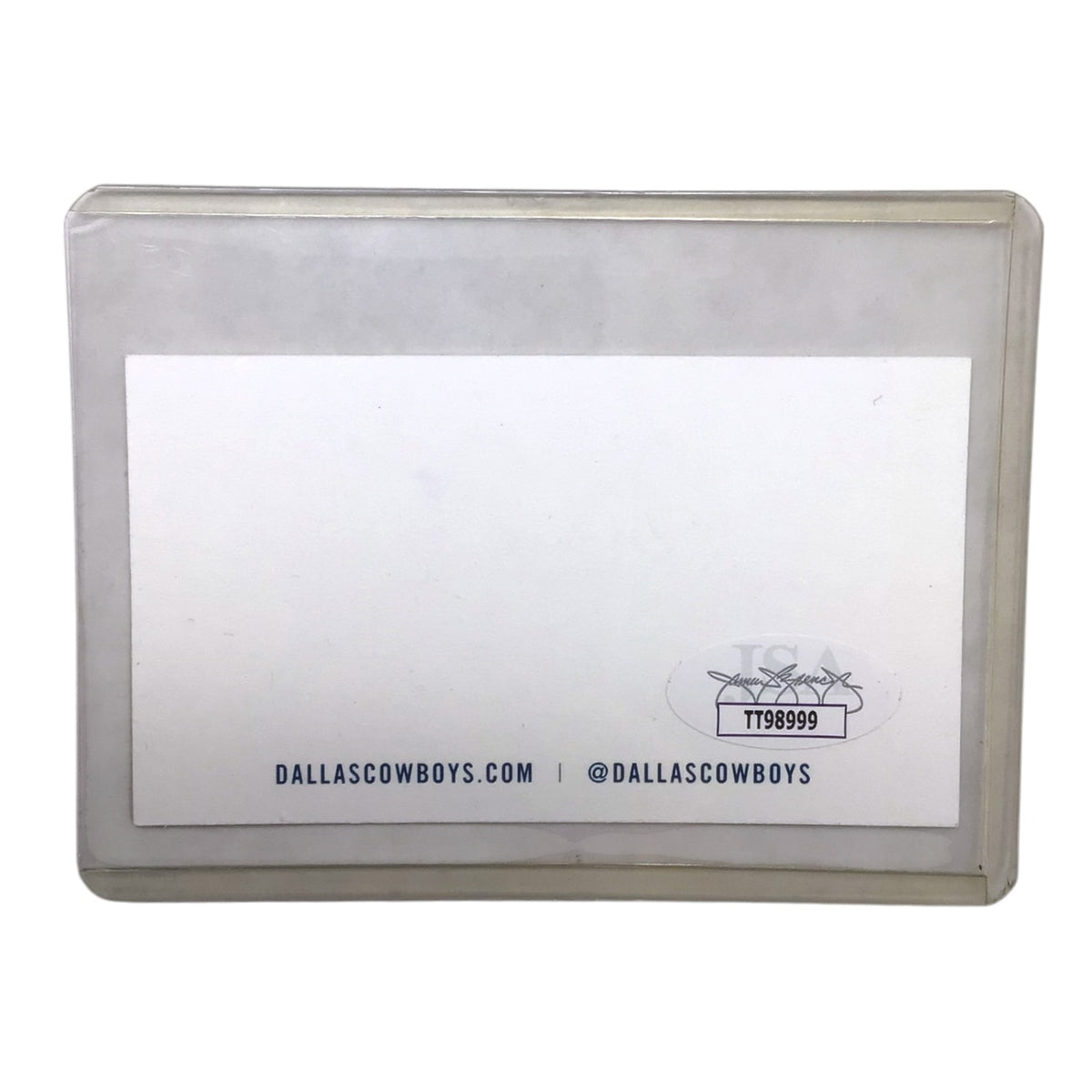 Jerry Jones Autographed Dallas Cowboys Business Card – JSA Certified