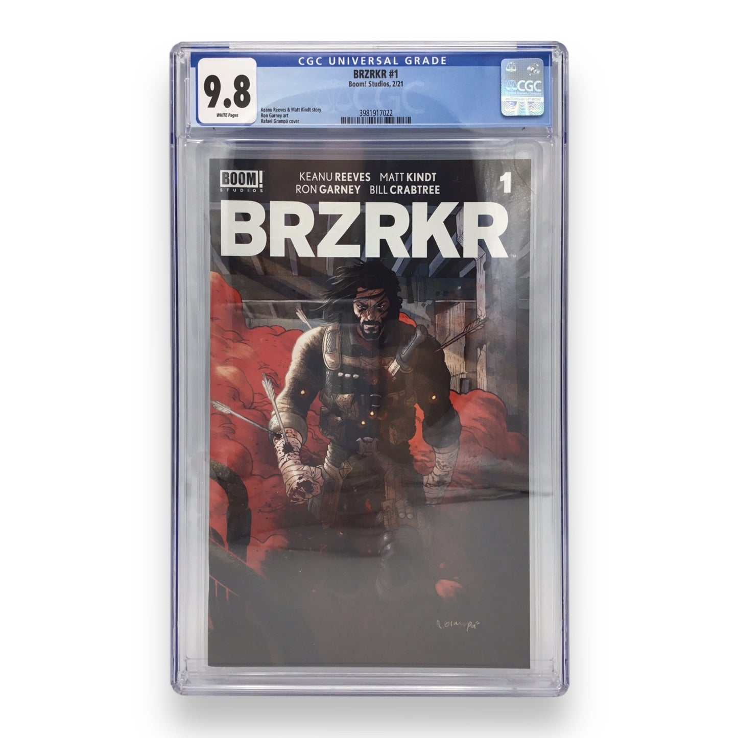 BRZRKR #1 - Keanu Reeves - Boom! Studios 2021 CGC 9.8
