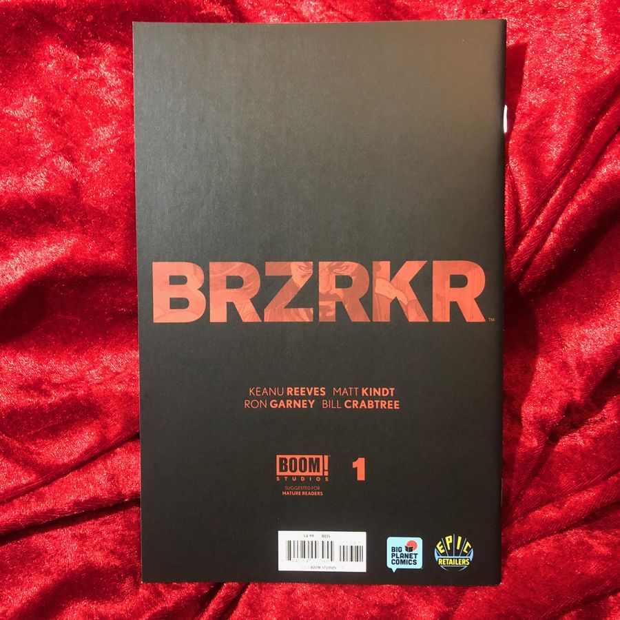 BRZRKR #1- Rod Reis Variant B Comic Book