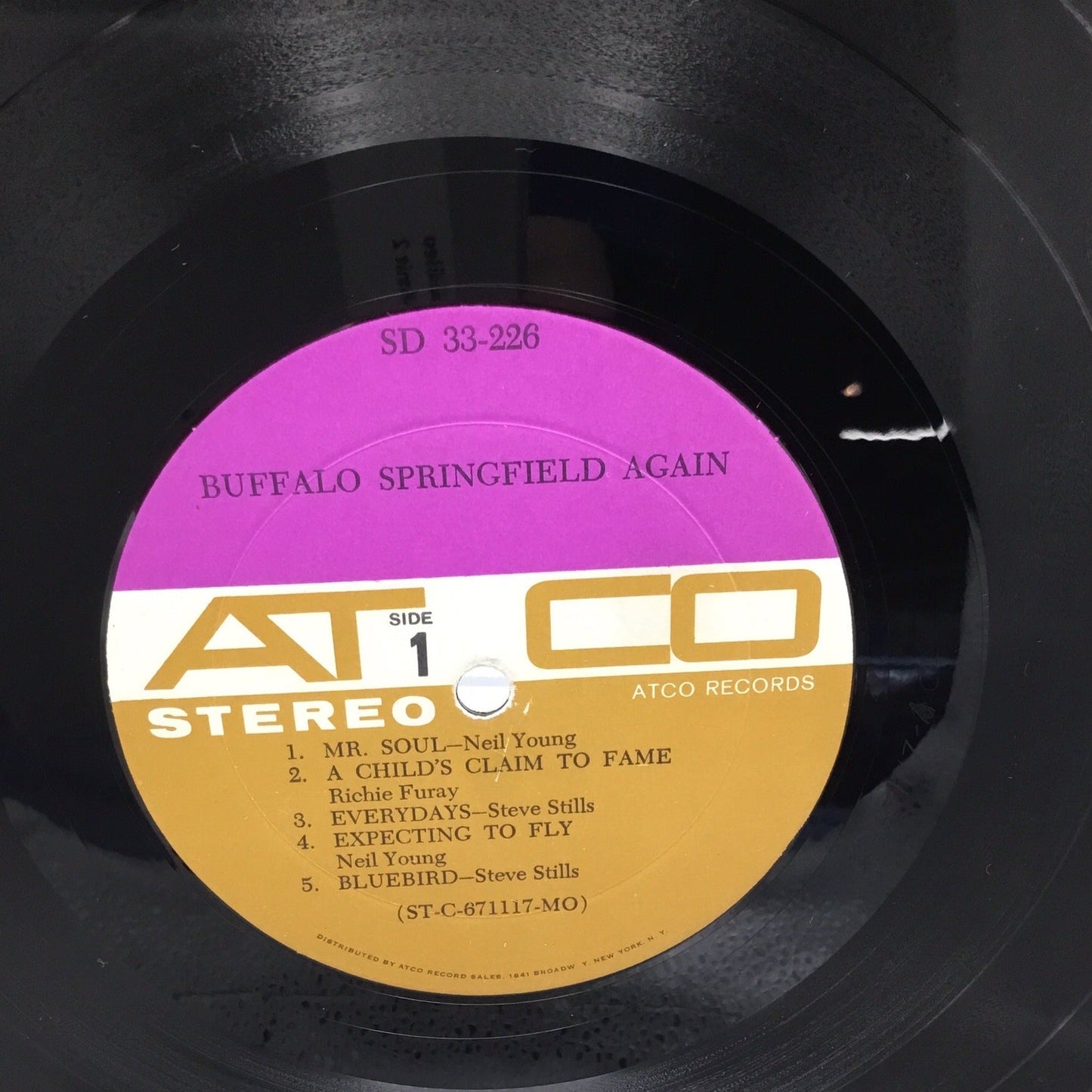 BUFFALO SPRINGFIELD AGAIN LP (1967) ORIG 1ST Stereo ATCO 33-226 TRI-TONE Label