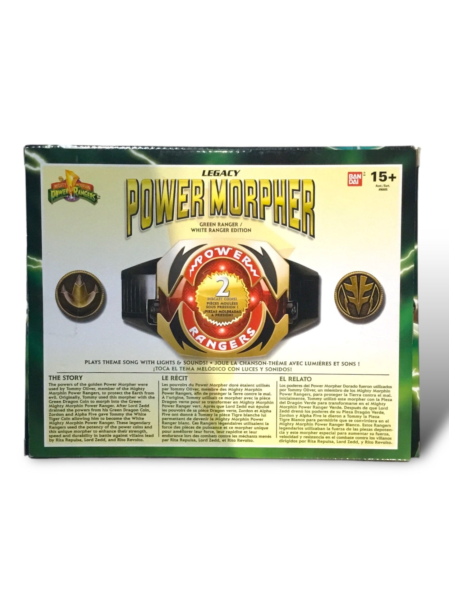Bandai Mighty Morphin Power Rangers Legacy Power Morpher - Green Ranger/ White Ranger Edition