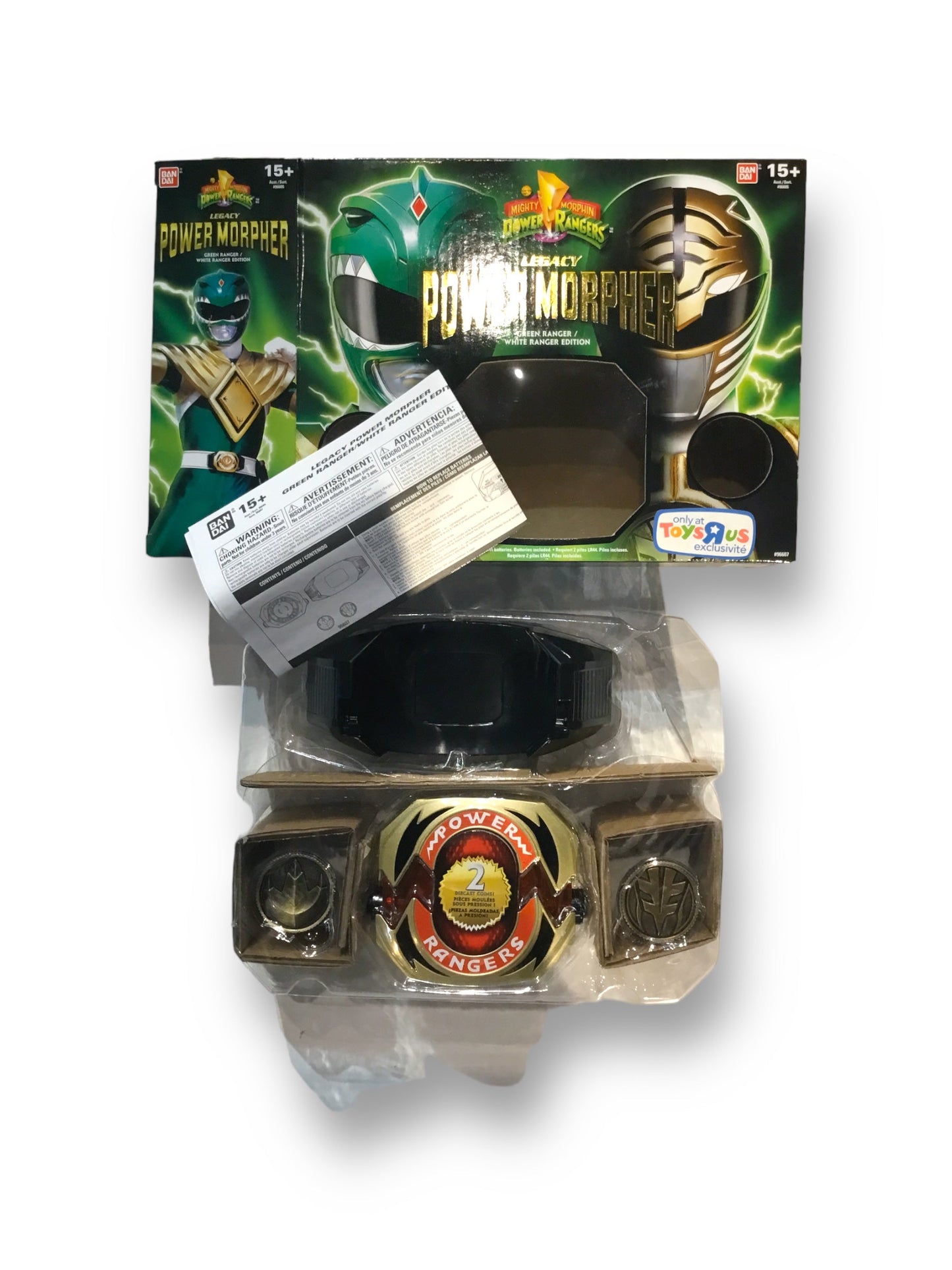 Bandai Mighty Morphin Power Rangers Legacy Power Morpher - Green Ranger/ White Ranger Edition