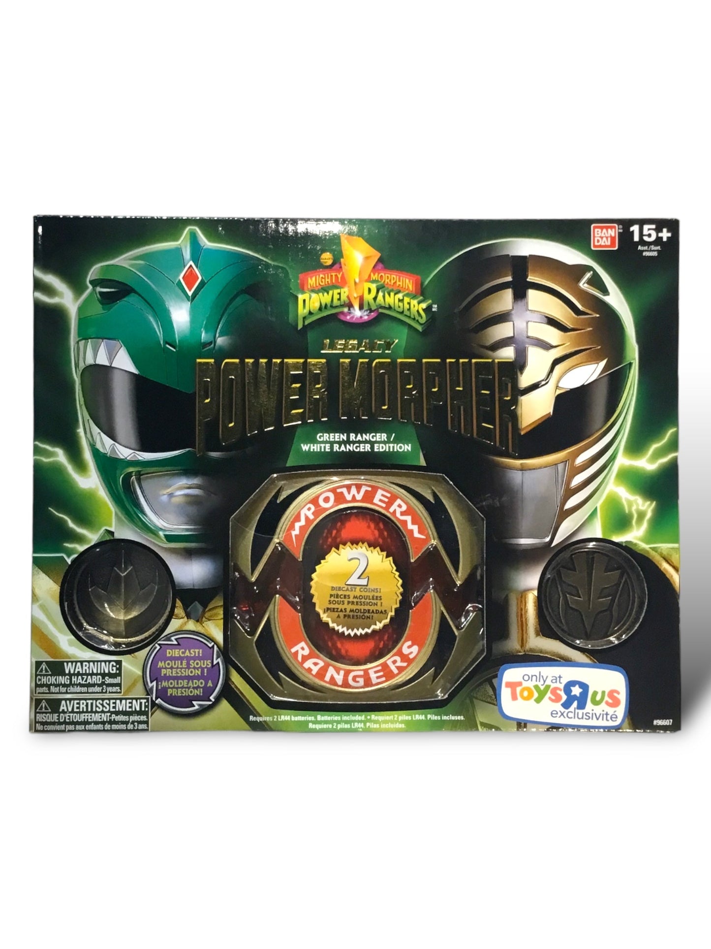 Bandai Mighty Morphin Power Rangers Legacy Power Morpher - Green Ranger/ White Ranger Edition