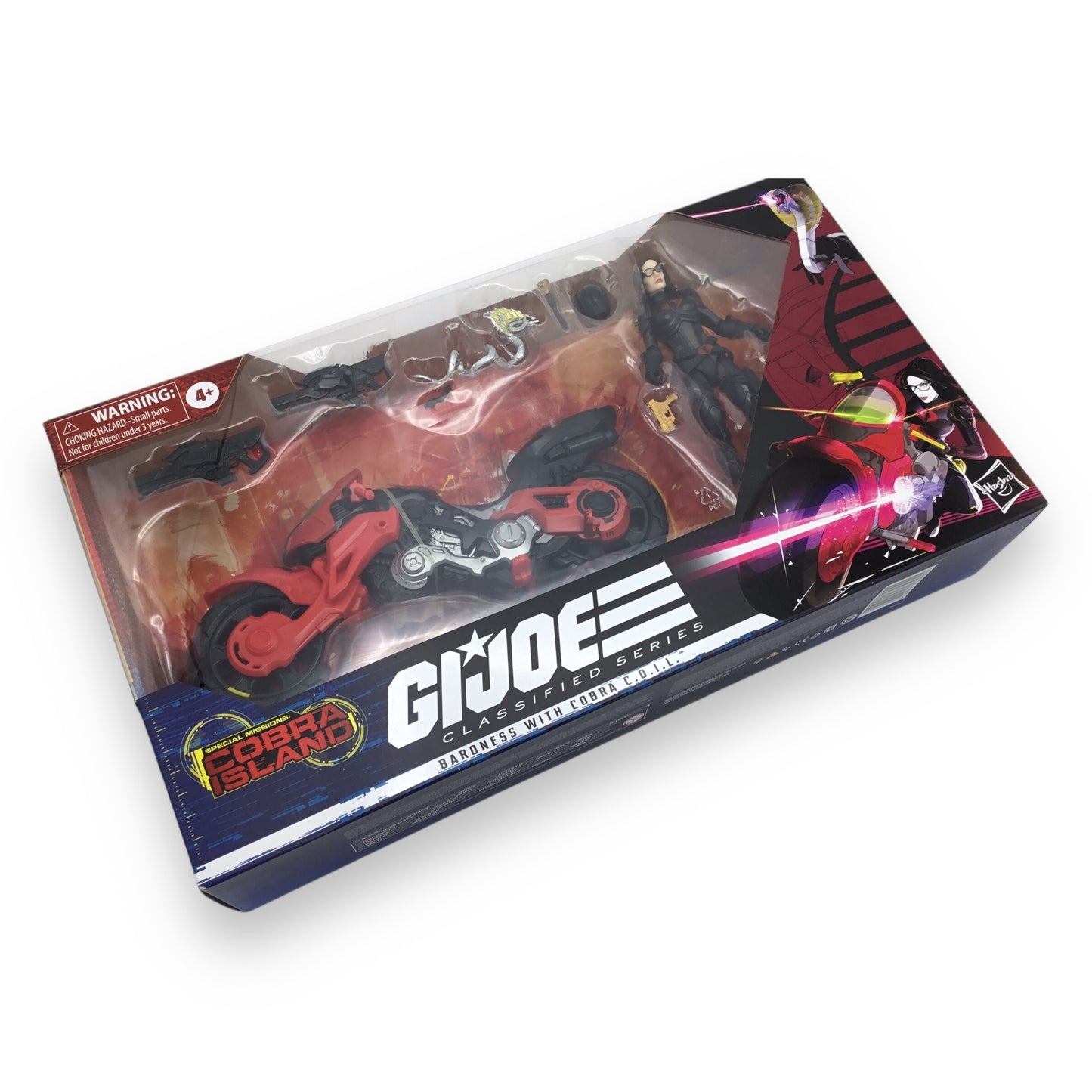Baroness with Cobra C.O.I.L. G.I. Joe Classified Series Action Figure Set w/ Motorcycle Sealed New