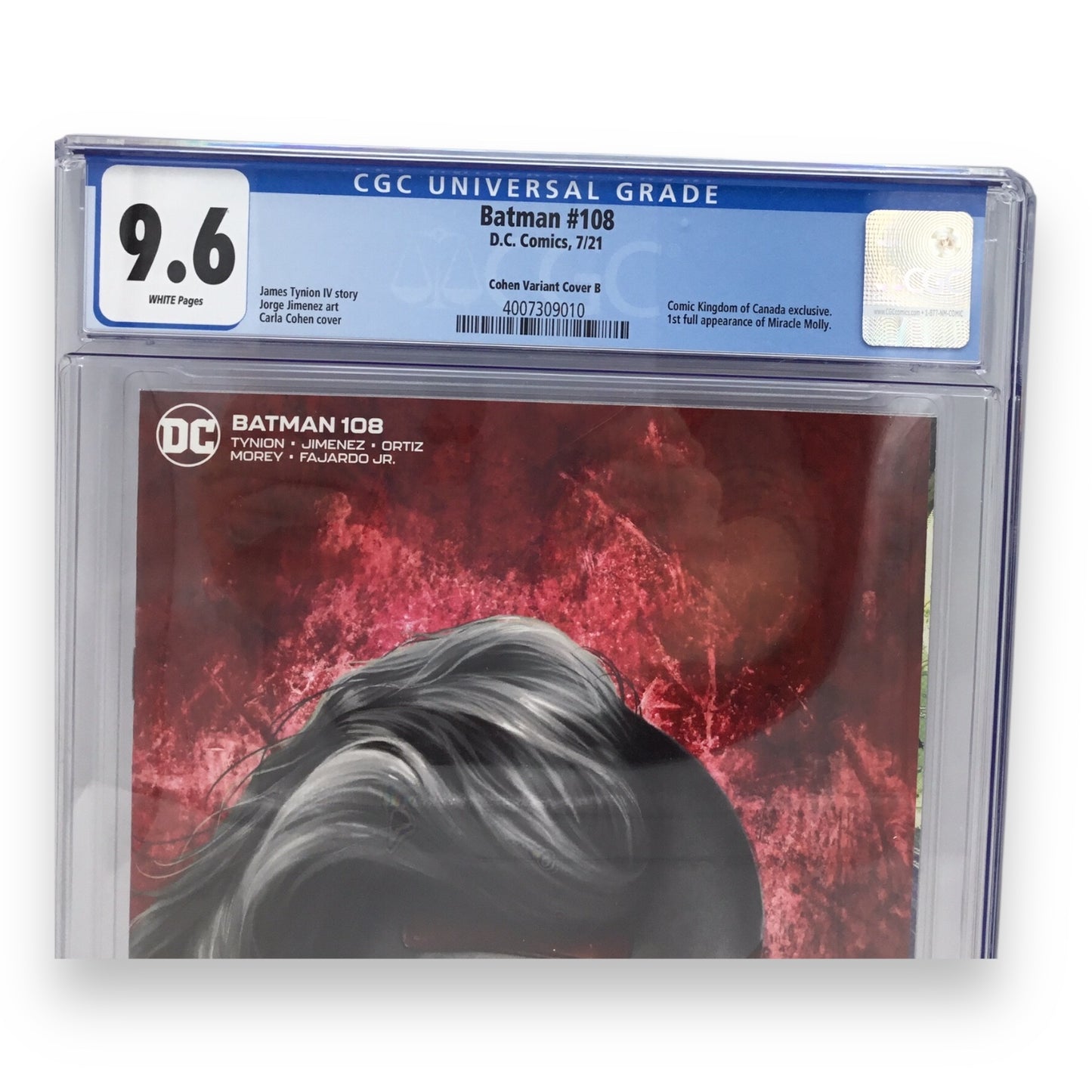 Batman #108 Cohen Cover B Graded CGC 9.6 - D.C. Comics 2017