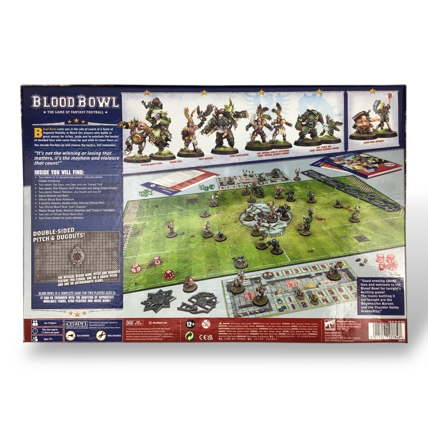 Blood Bowl 2nd Season Edition w/ Unassembled Minis Complete Set