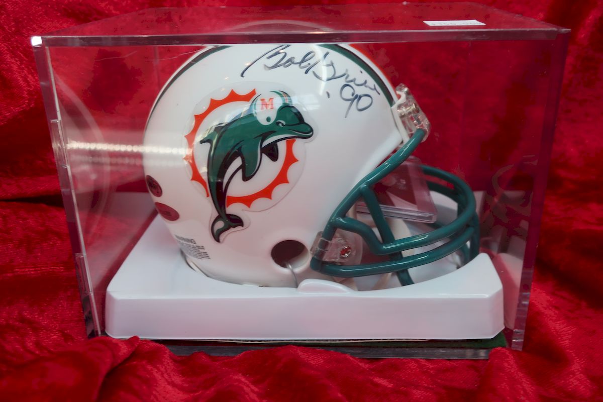 1972 Miami Dolphins Signed Full-Size Helmet Signed Bob Griese