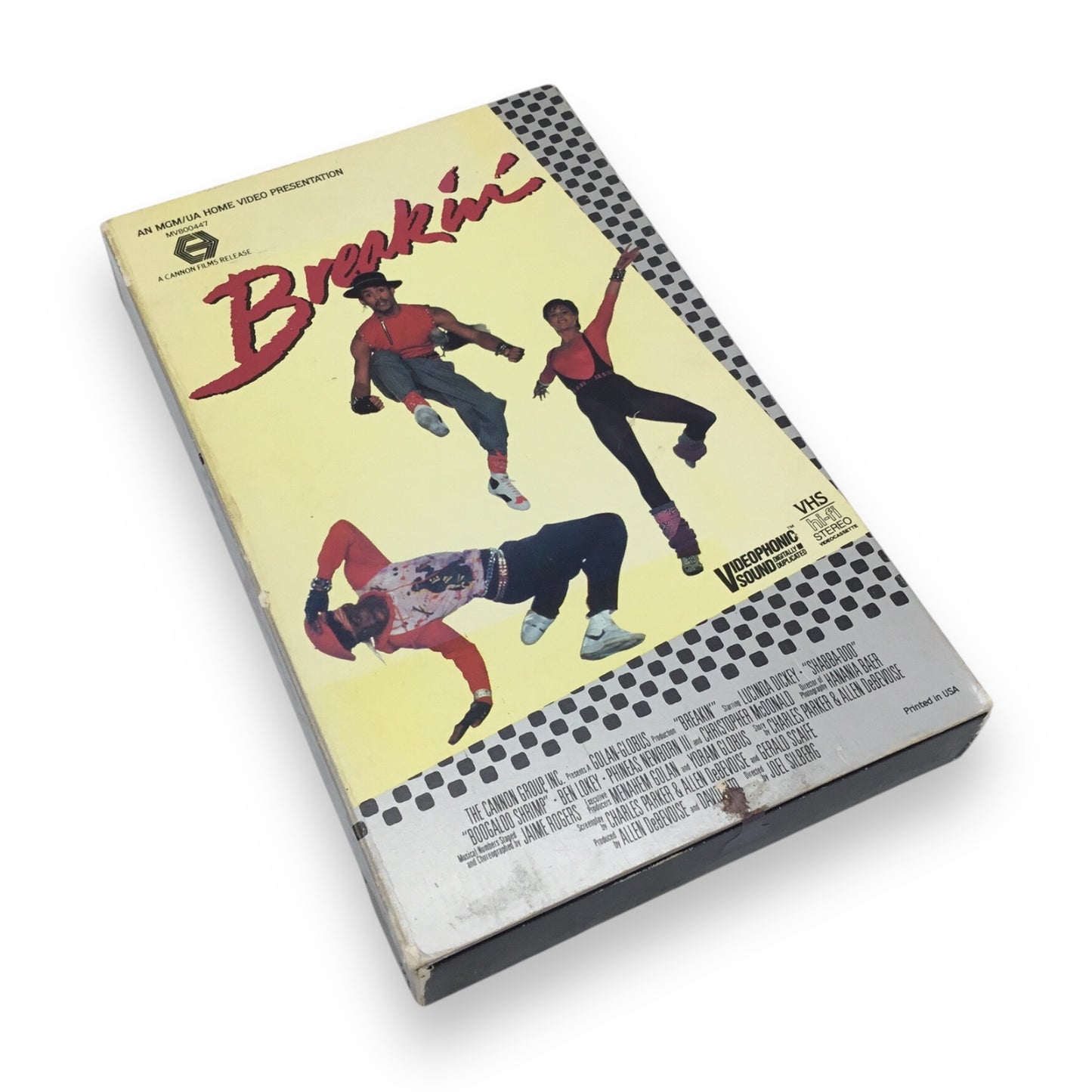 Breakin' 1984 VHS Original Release Cardboard Clamshell Case MGM/UA Home Video