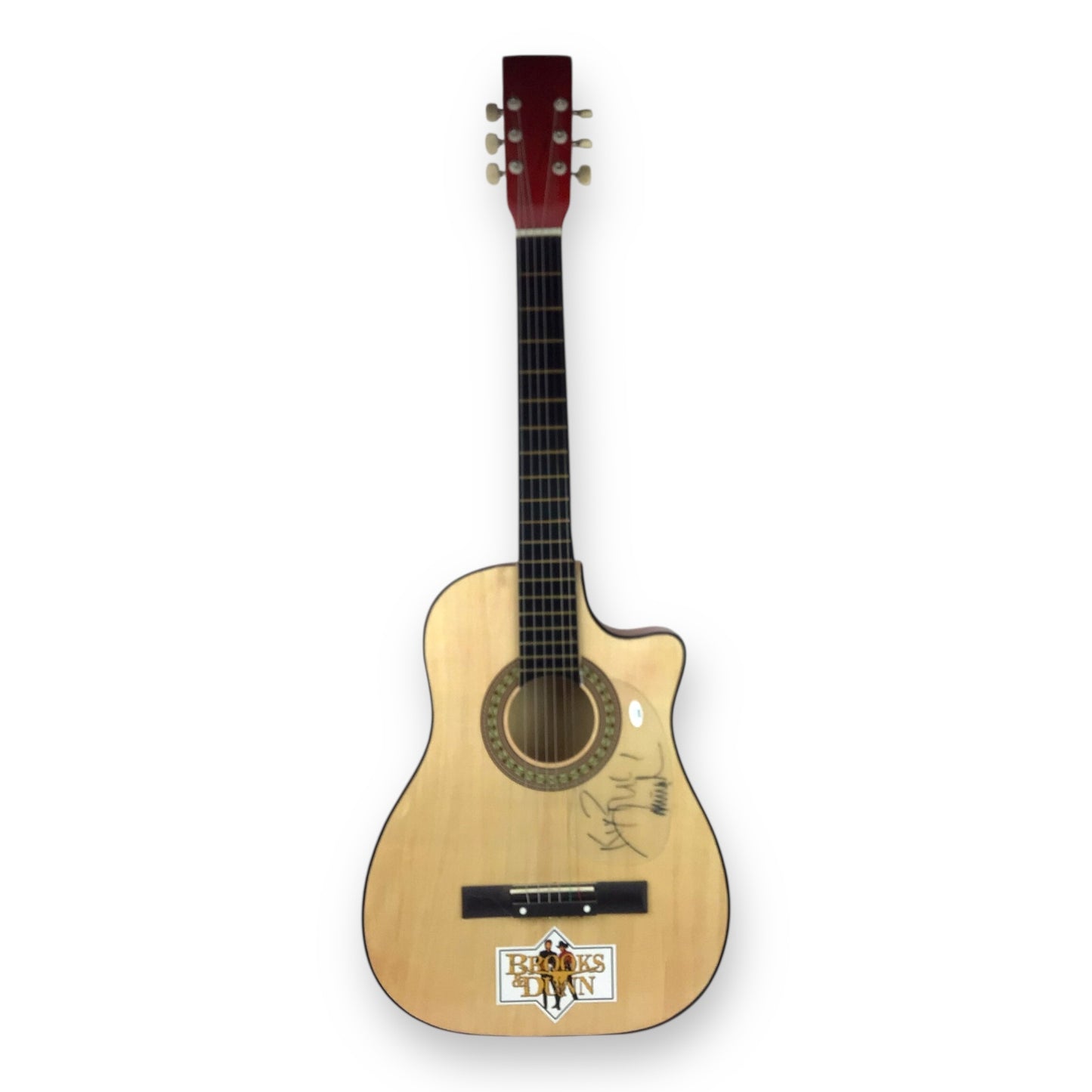Brooks & Dunn Signed Acoustic Guitar w/ JSA COA – 39" Display Size