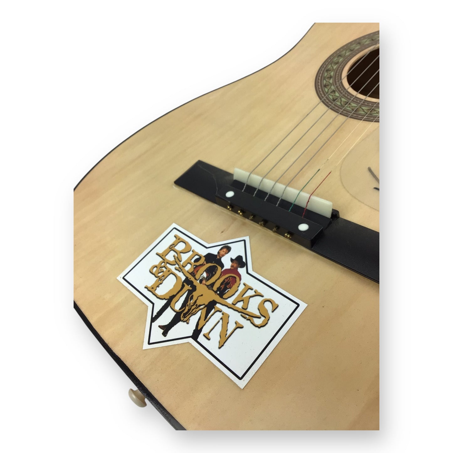 Brooks & Dunn Signed Acoustic Guitar w/ JSA COA – 39" Display Size