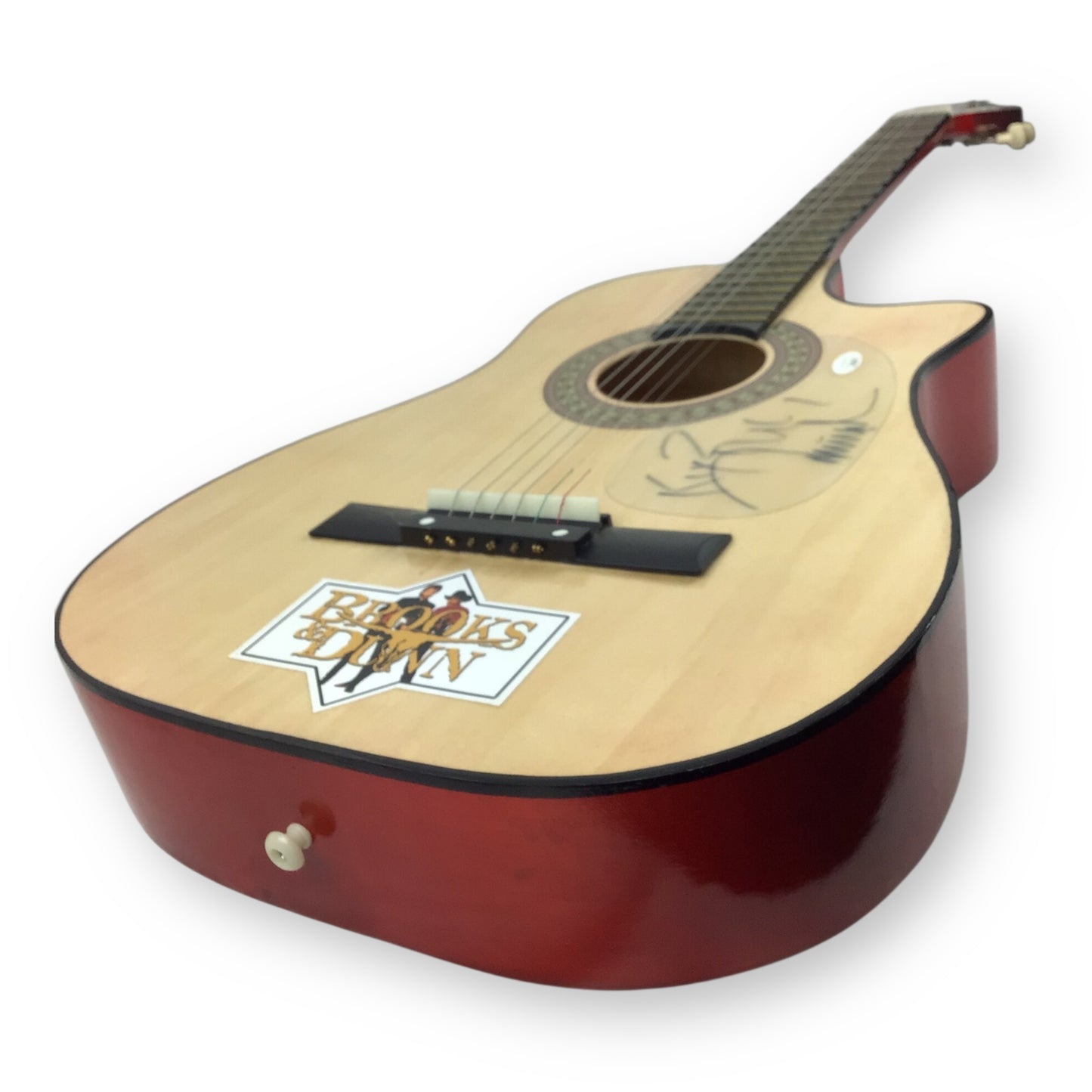 Brooks & Dunn Signed Acoustic Guitar w/ JSA COA – 39" Display Size