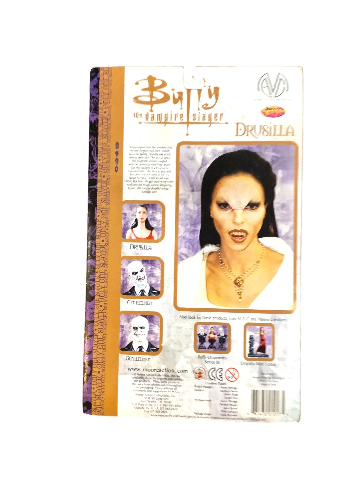 Buffy Vampire Slayer DRUSILLA-BLOODY White Dress- RARE-Previews Exclusive BTVS Series NRFB