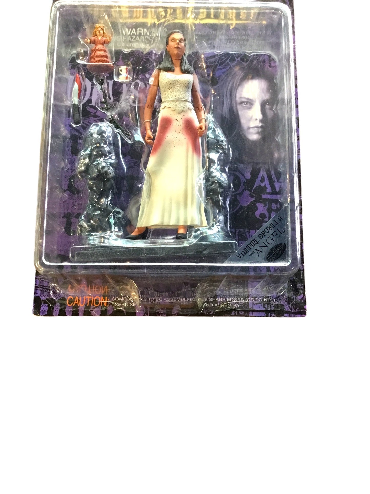 Buffy Vampire Slayer DRUSILLA-BLOODY White Dress- RARE-Previews Exclusive BTVS Series NRFB