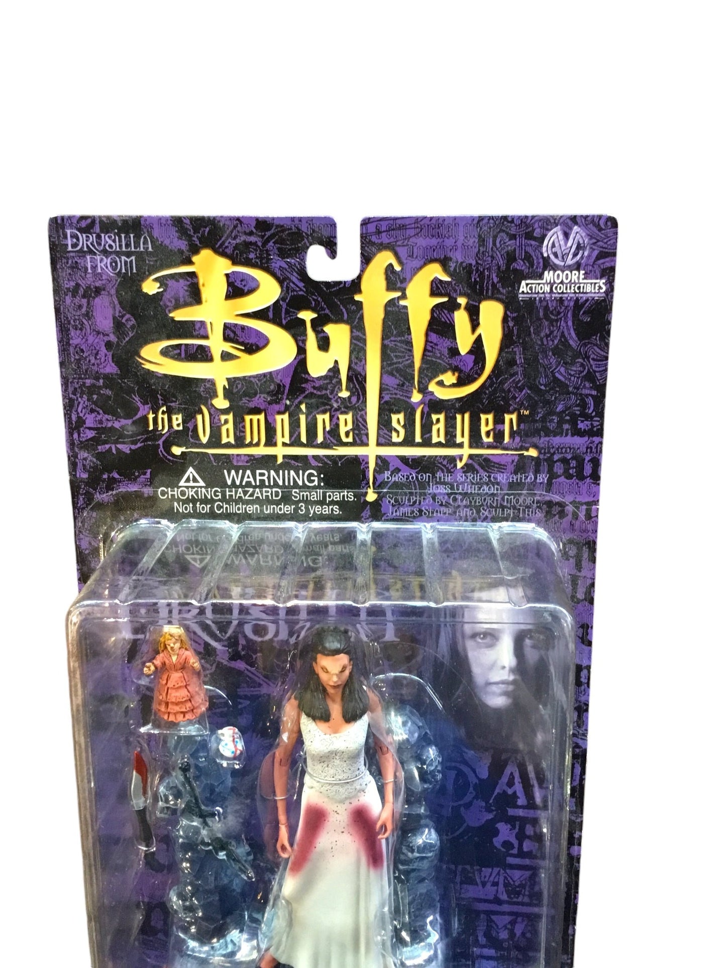 Buffy Vampire Slayer DRUSILLA-BLOODY White Dress- RARE-Previews Exclusive BTVS Series NRFB
