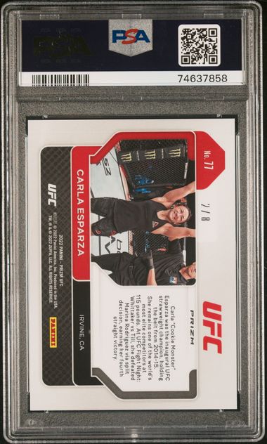 CARLA ESPARZA - 2022 PANINI PRIZM UFC - #77 OCTAGON PRIZM - PSA MINT 9