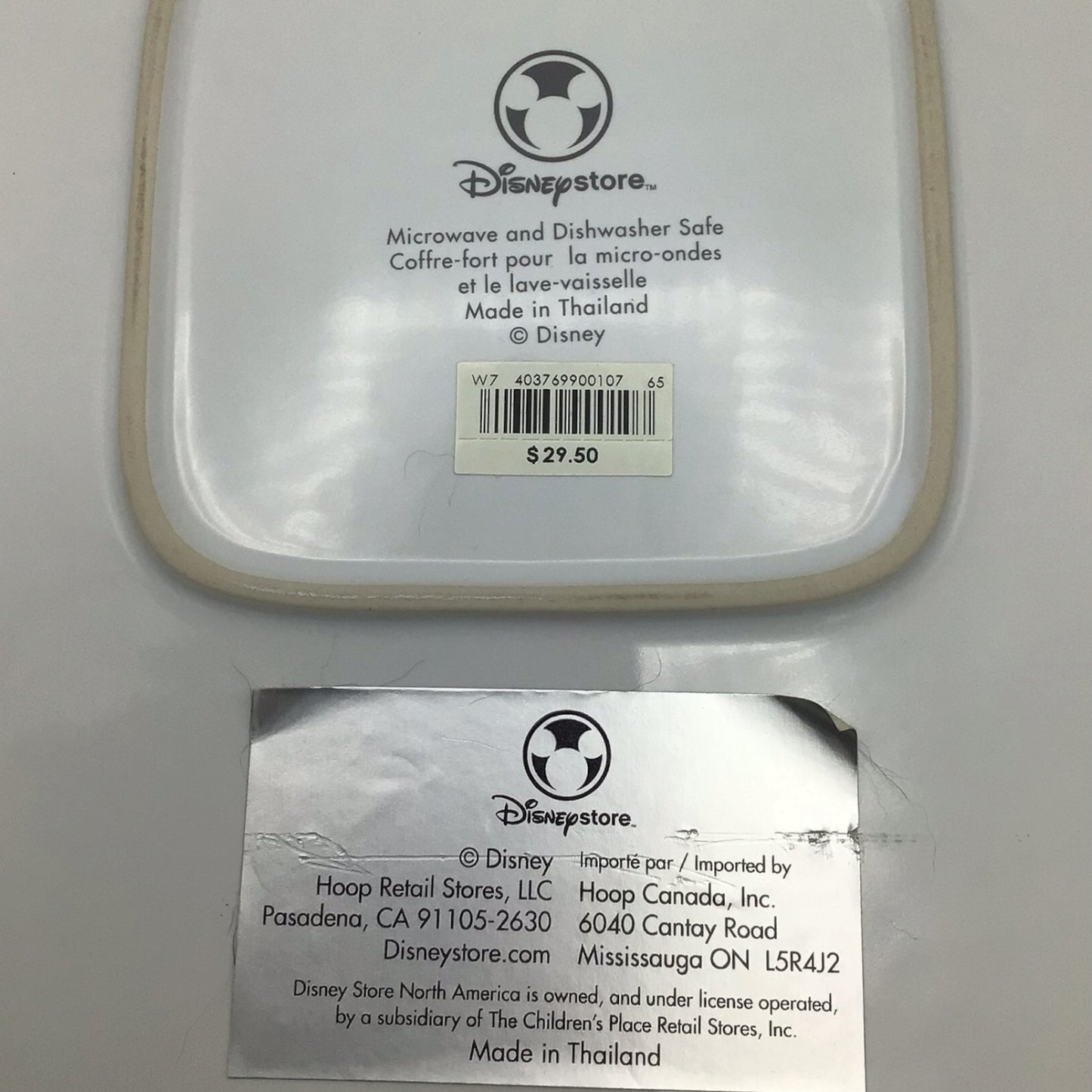 Disney Store Character Sketch Serving Tray - Tinker Bell, Donald Duck, Alice, Grumpy