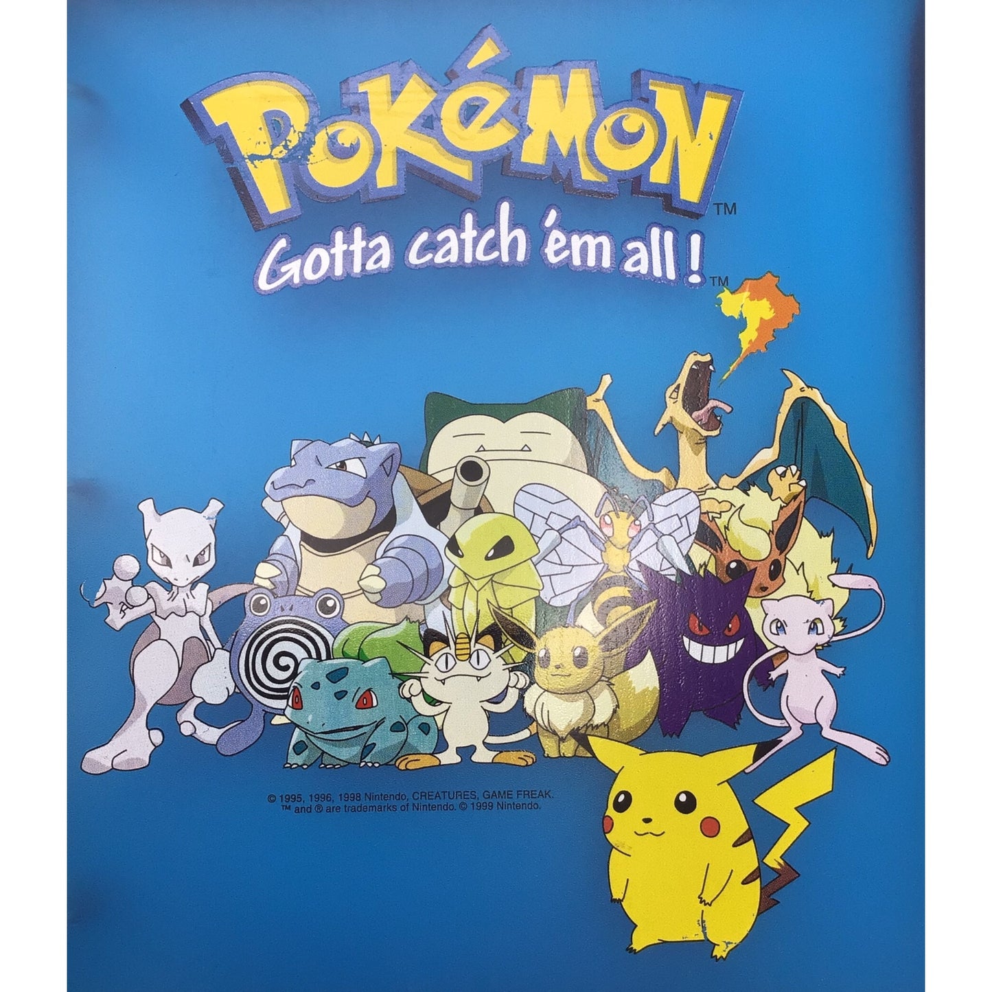 Nintendo Pokémon Blue Translucent Three-Ring Binder – Vintage School Supply Collectible