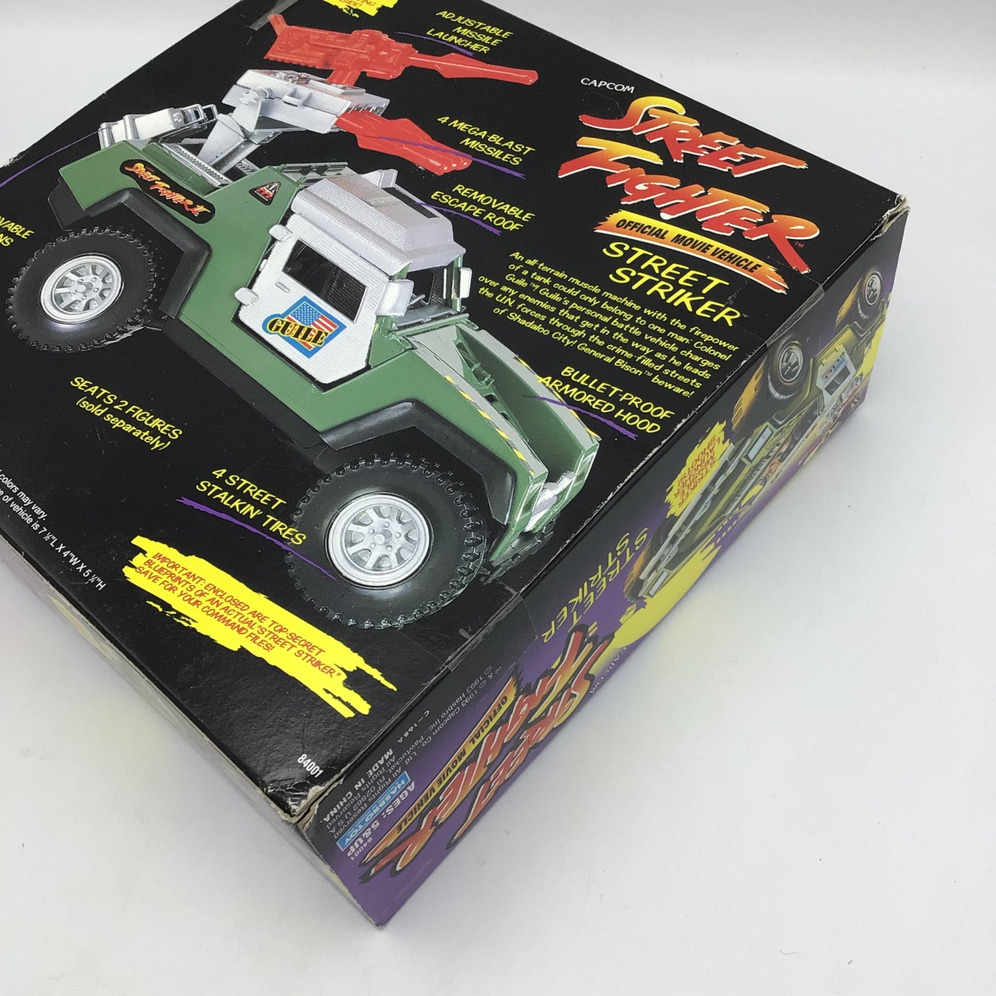 Capcom Street Fighter Street Striker Movie Vehicle Open Box
