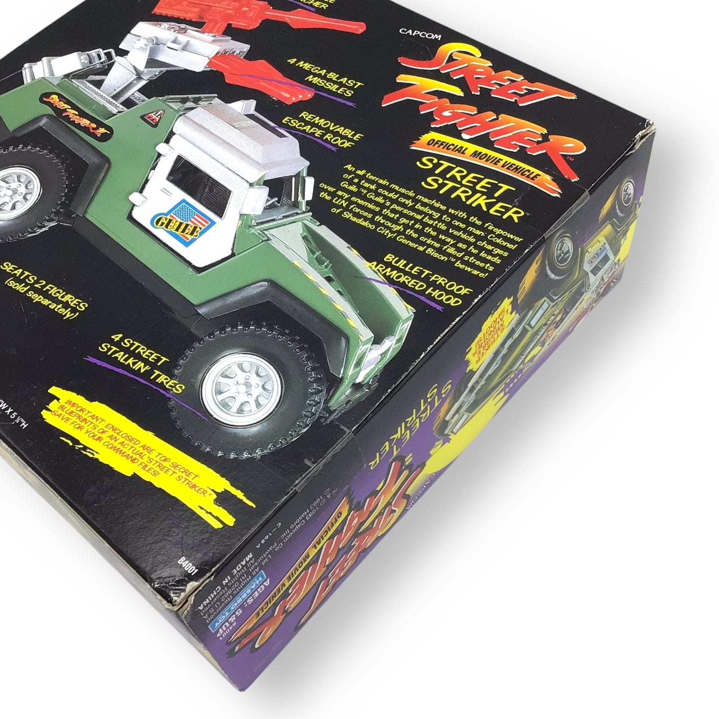 Capcom Street Fighter Street Striker Movie Vehicle Open Box