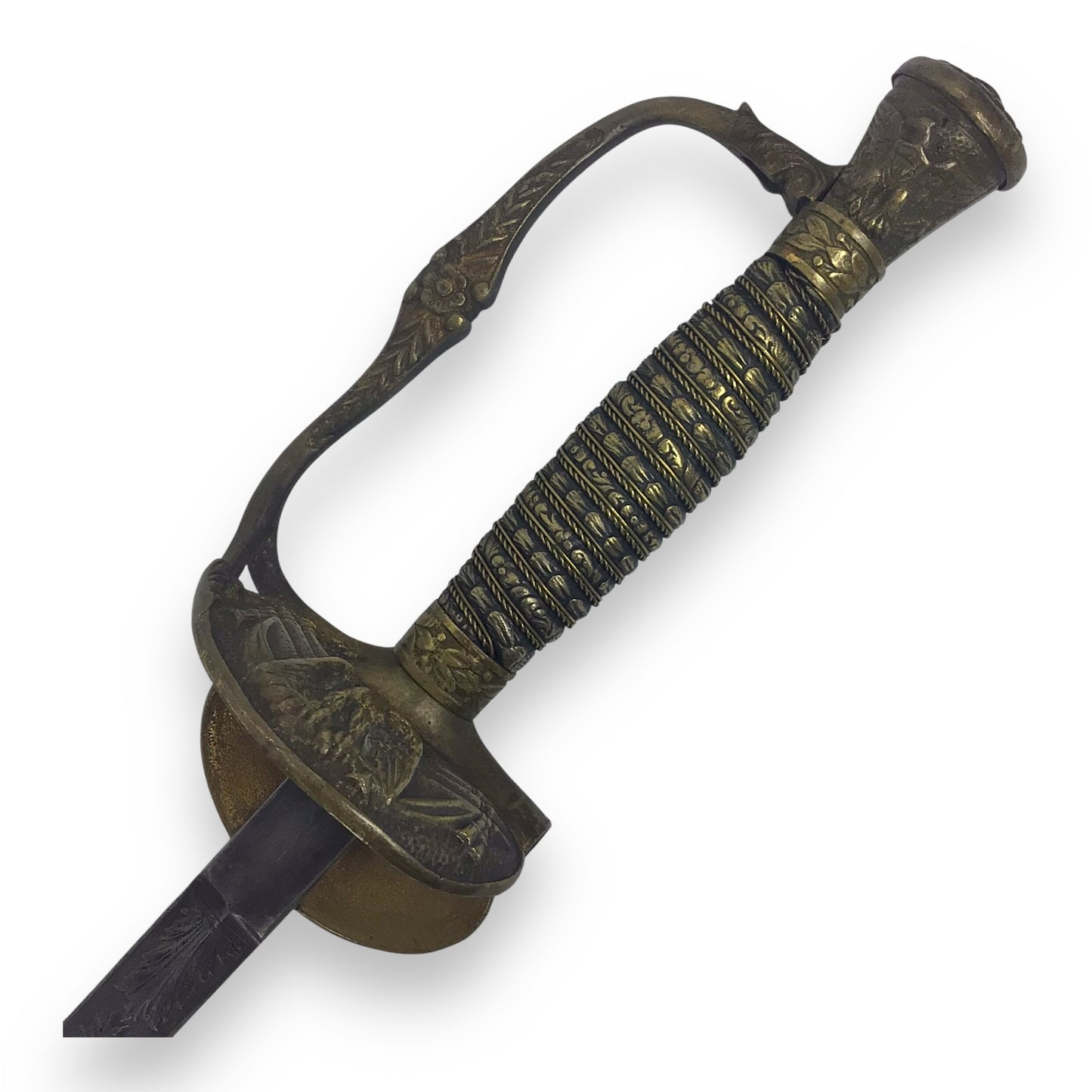 Civil War 1860 Whistle Sword Named J.A. Joel & Co w/ Sheath & Original Bag
