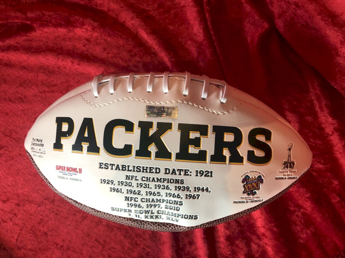 Clay Matthews Packers Certified Authentic Autographed Football Shadowbox