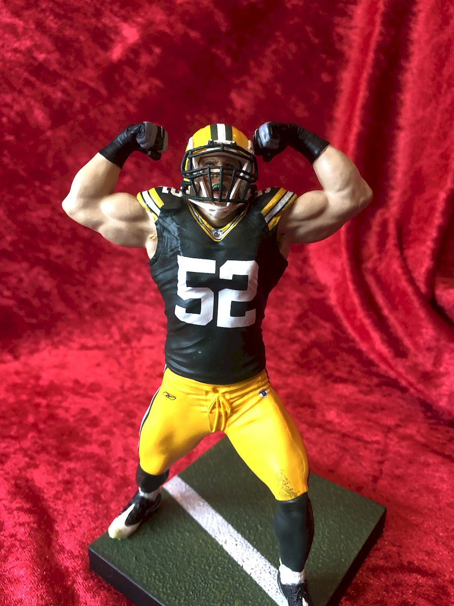 Clay Matthews Packers Certified Authentic Autographed Football Shadowbox