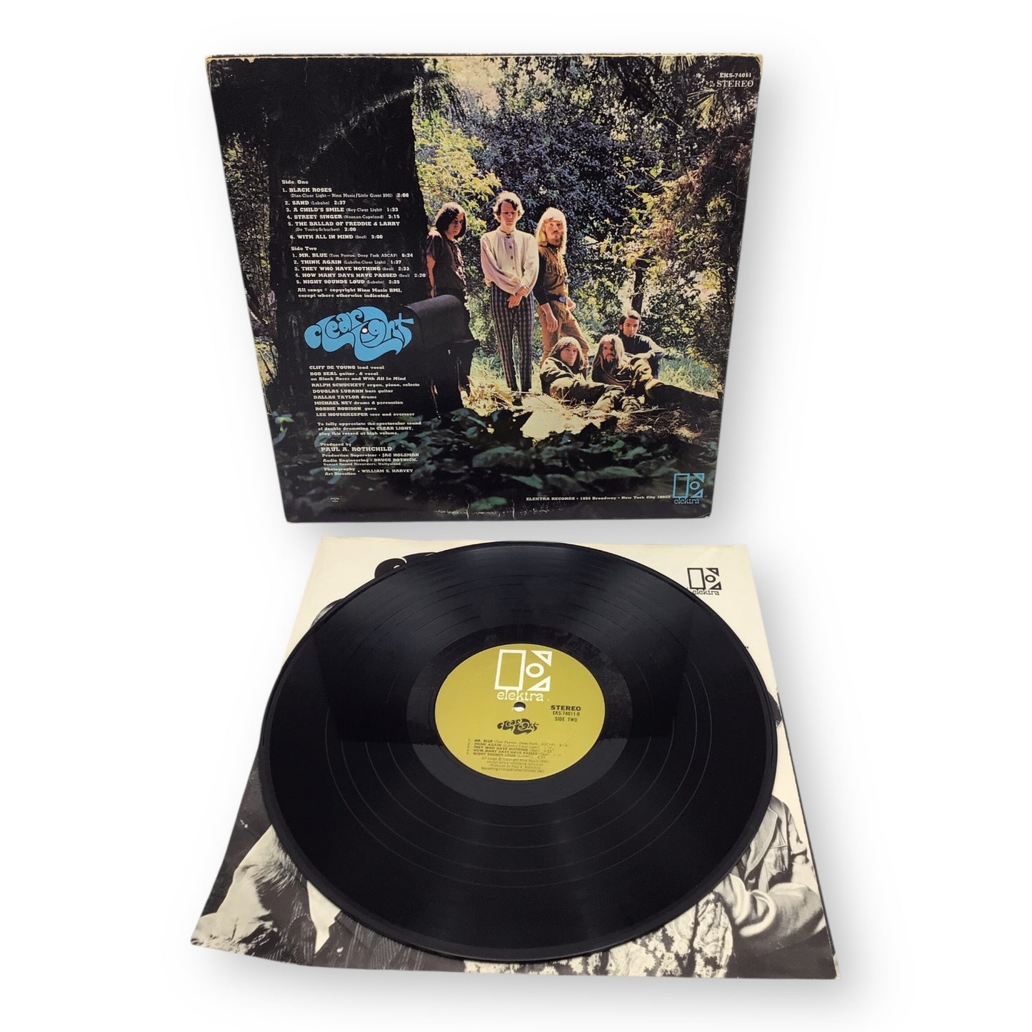 Clear Light – Self-Titled Vinyl LP | Elektra EKS-74011 Stereo | Preowned
