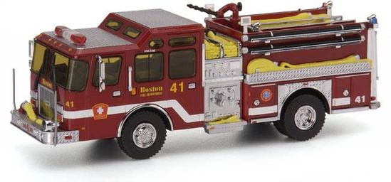 Code 3 Boston E-One Cyclone II Pumper 41 - Code 3 Ferrara Diecast 1/64 Fire Engine