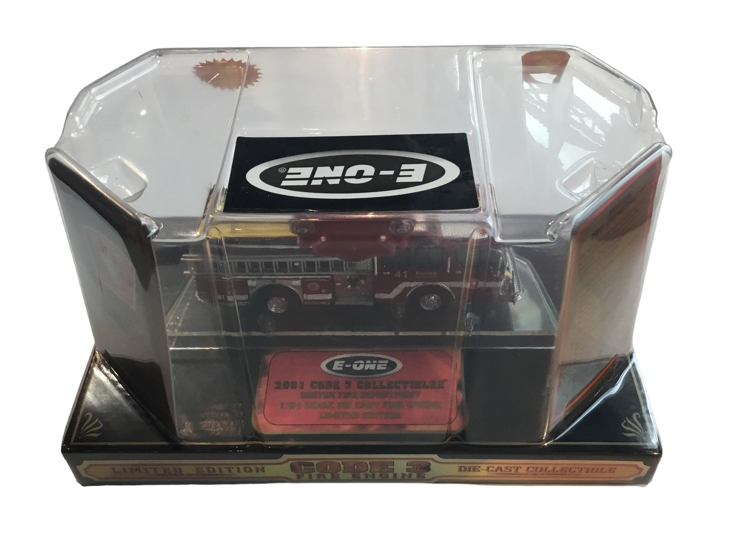 Code 3 Boston E-One Cyclone II Pumper 41 - Code 3 Ferrara Diecast 1/64 Fire Engine