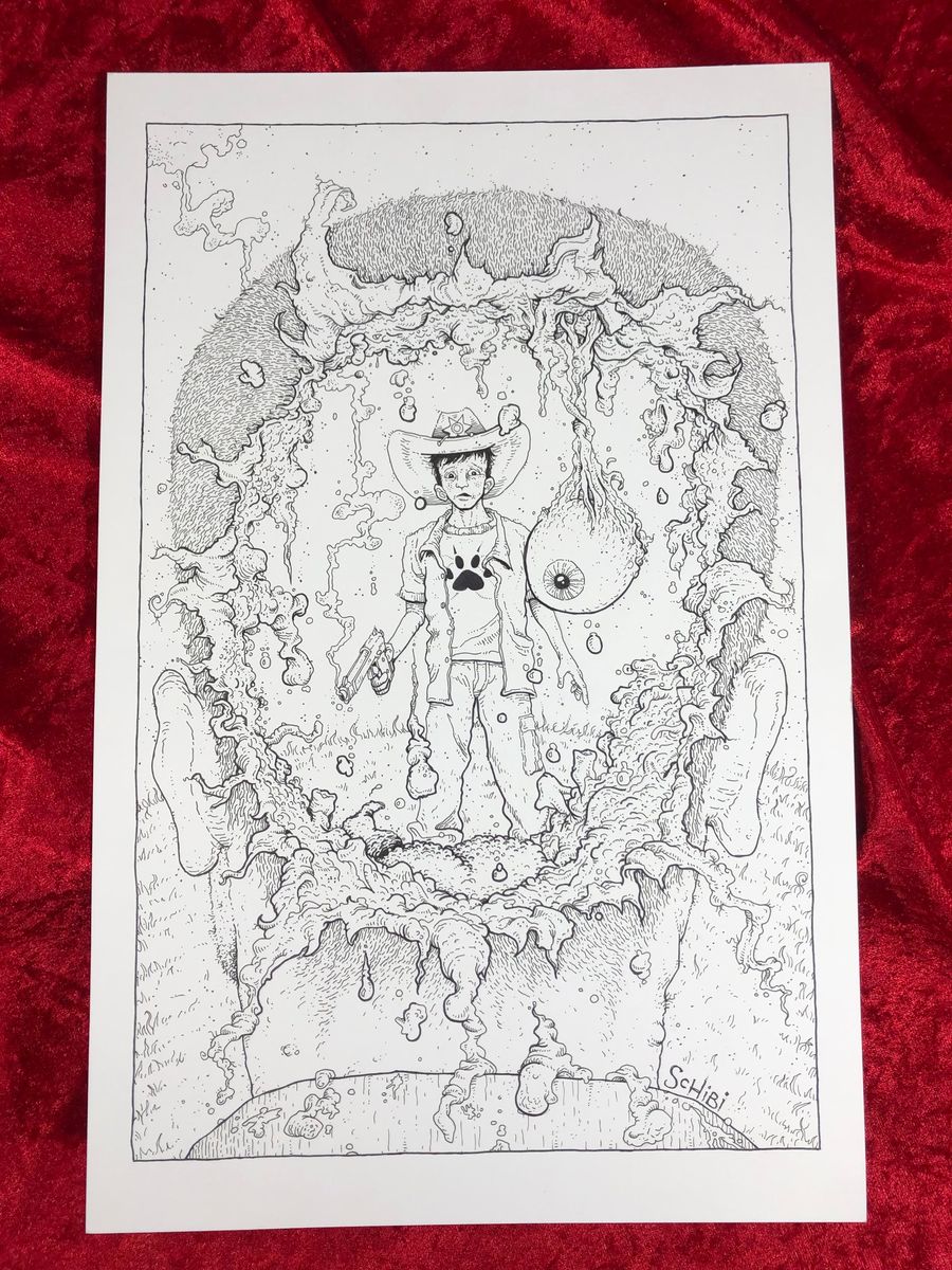 Cody Schibi- Carl's First Kill- Original Art