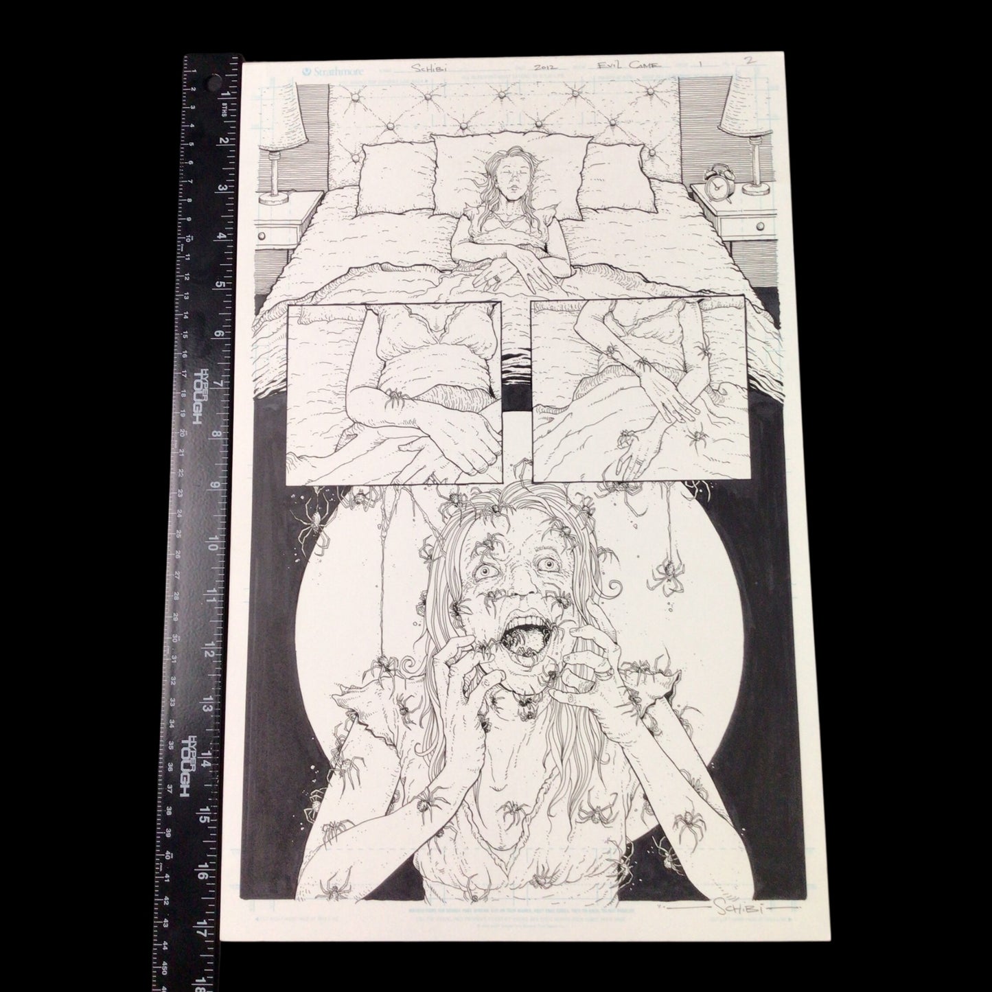 Cody Schibi Horror Art - When the Evil Came, Page 2 (2012)