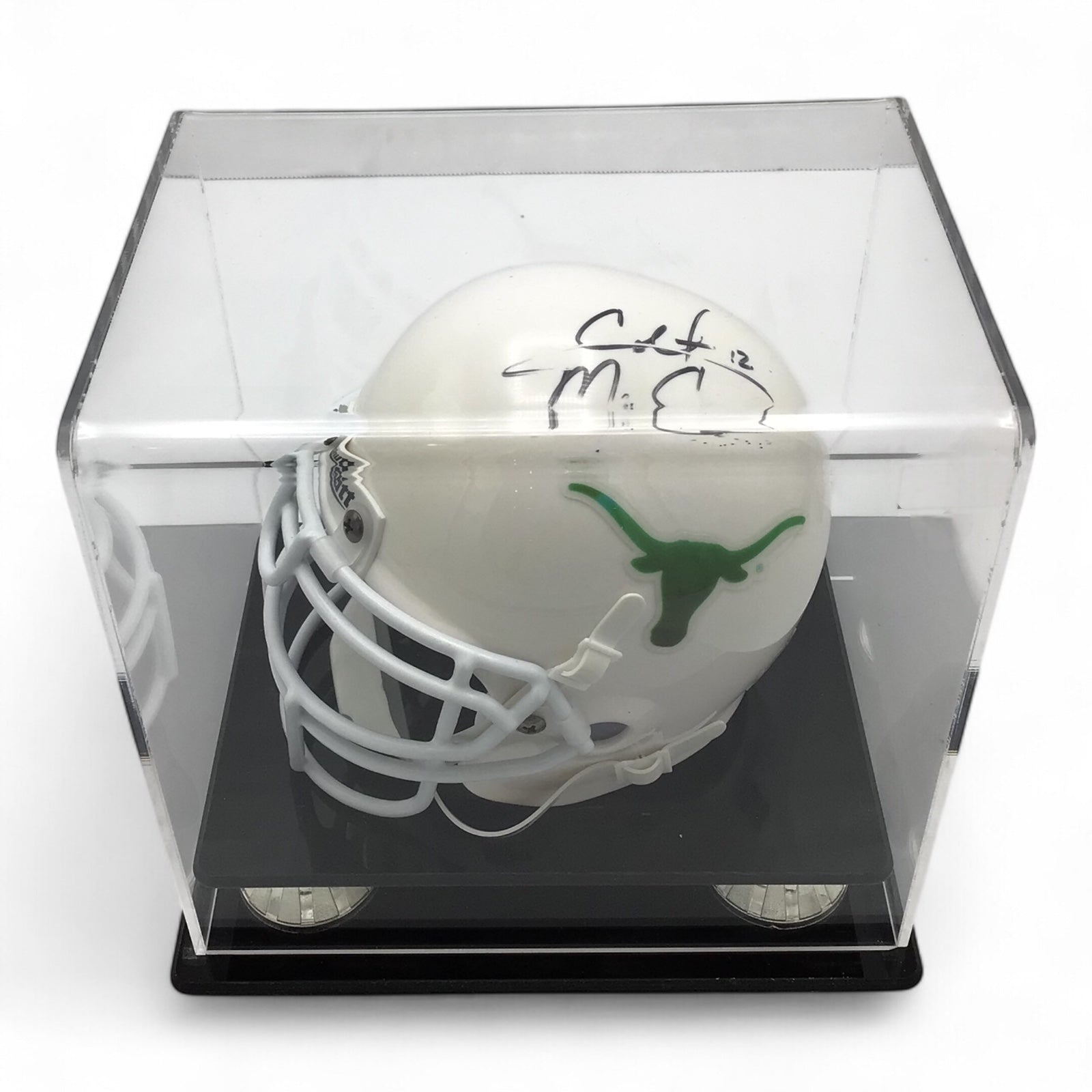 Colt McCoy Signed UT Mini Football Helmet - Rare Longhorns Version, JSA Certified