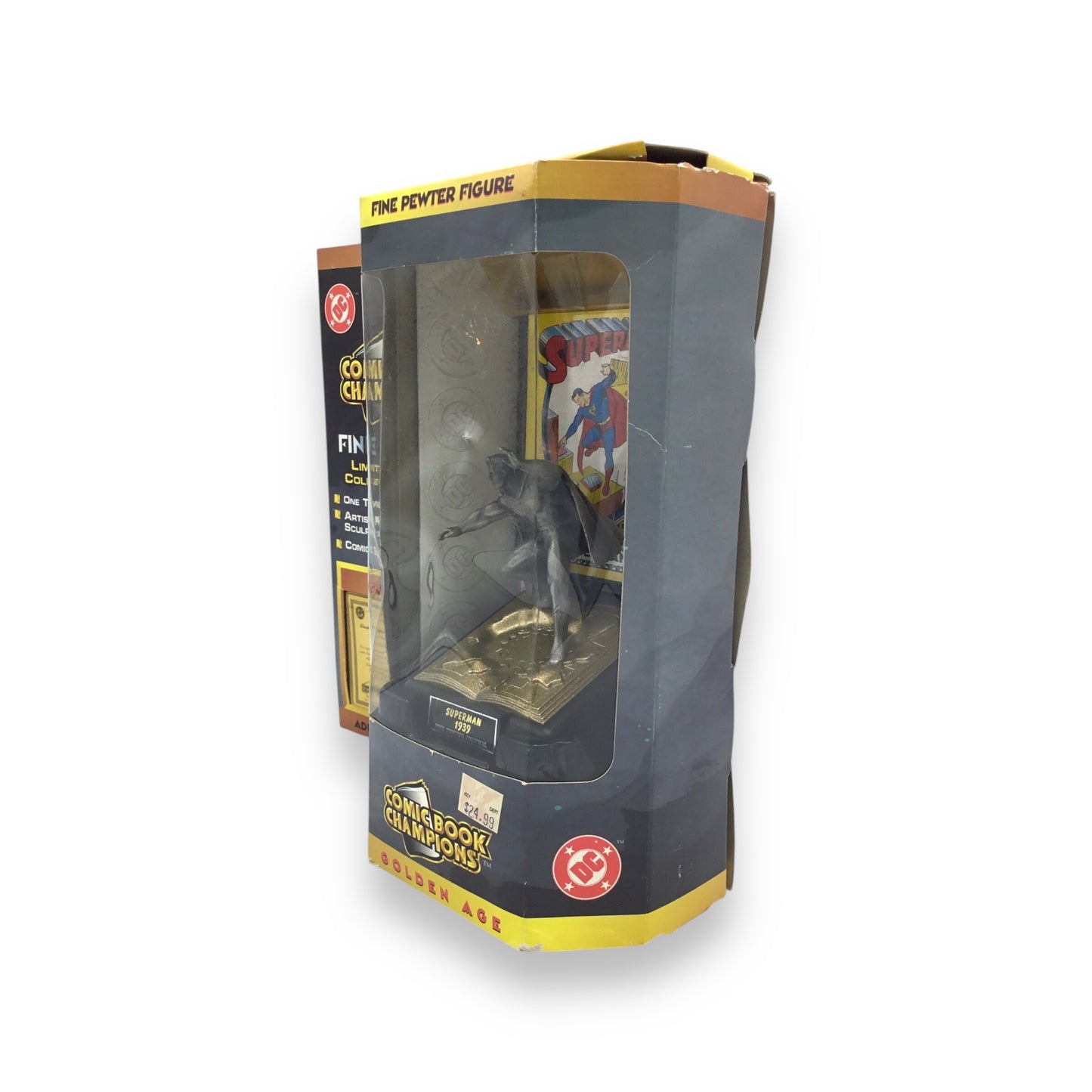 Comic Book Champions Superman 1939 Pewter Figure In Box