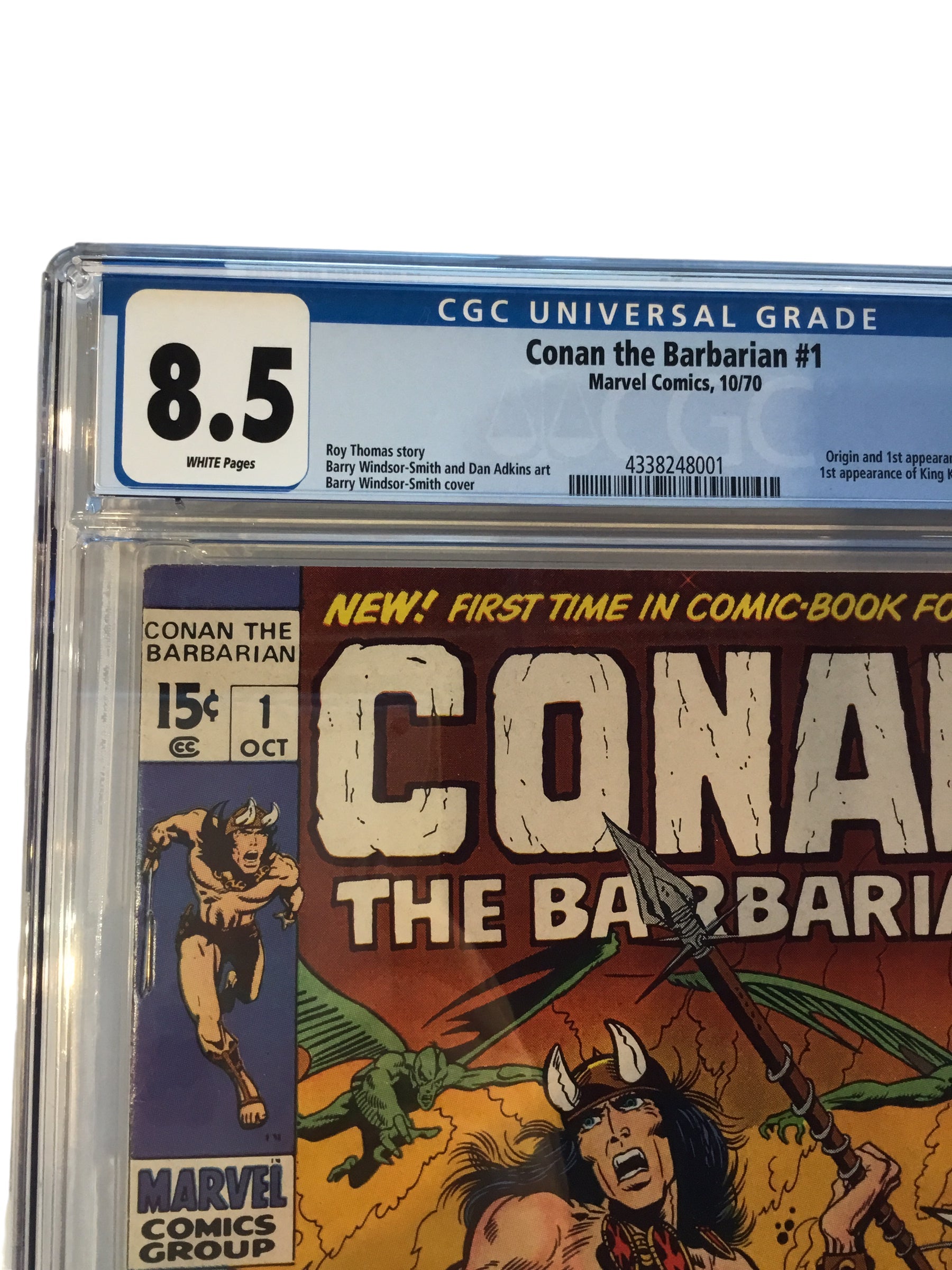 Conan the Barbarian #1 - CGC 8.5 - Marvel Comics 1970