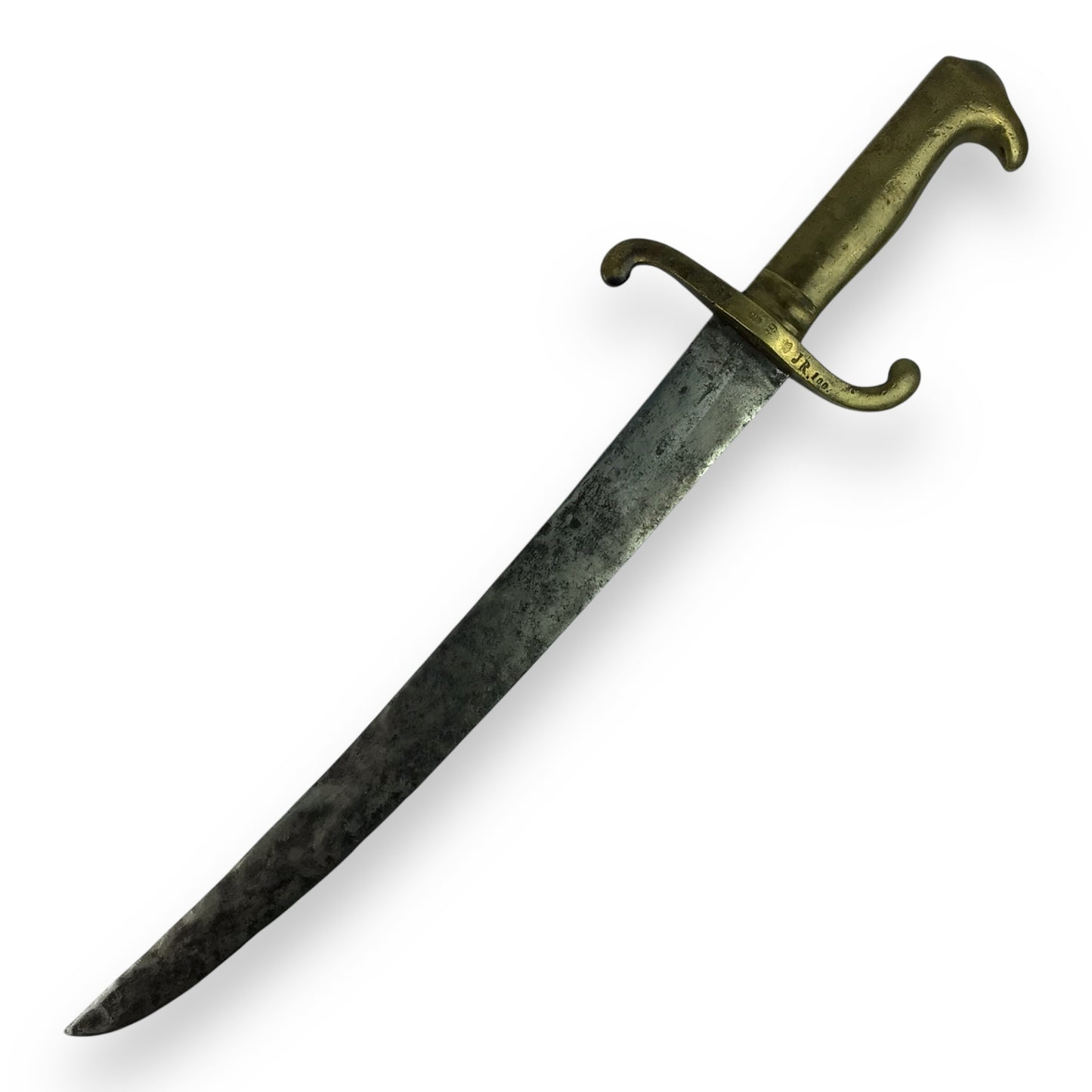 Confederate Eagle Head Side Knife – Civil War Era w/ Leather Sheath (c.1850)