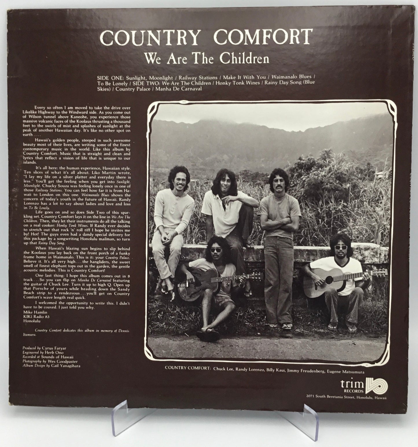 Country Comfort LP We Are The Children Vinyl - Trim Records